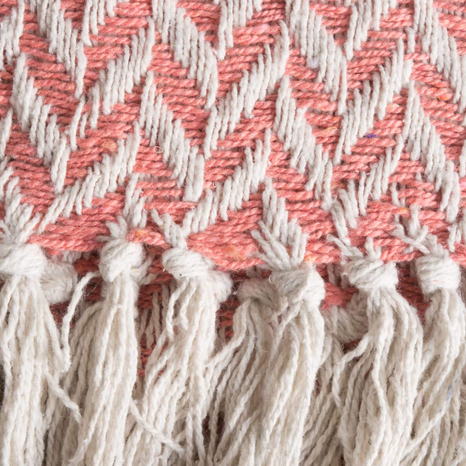 DII® Blush Pink Zig-Zag Throw