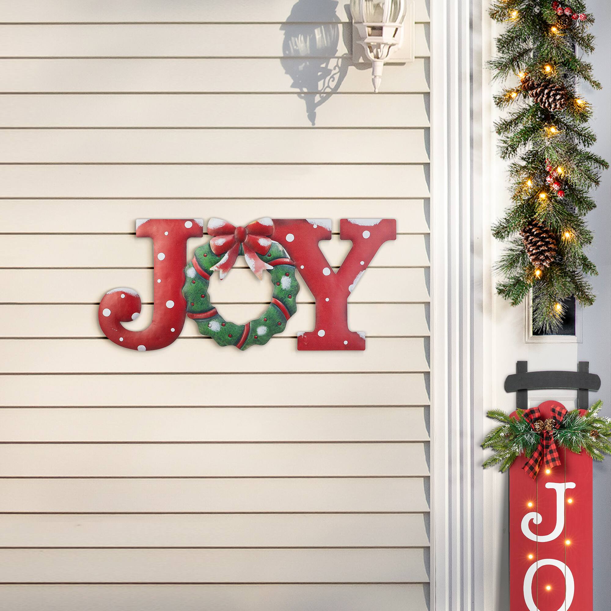 Glitzhome&#xAE; 2ft. Joy Metal Yard Stake