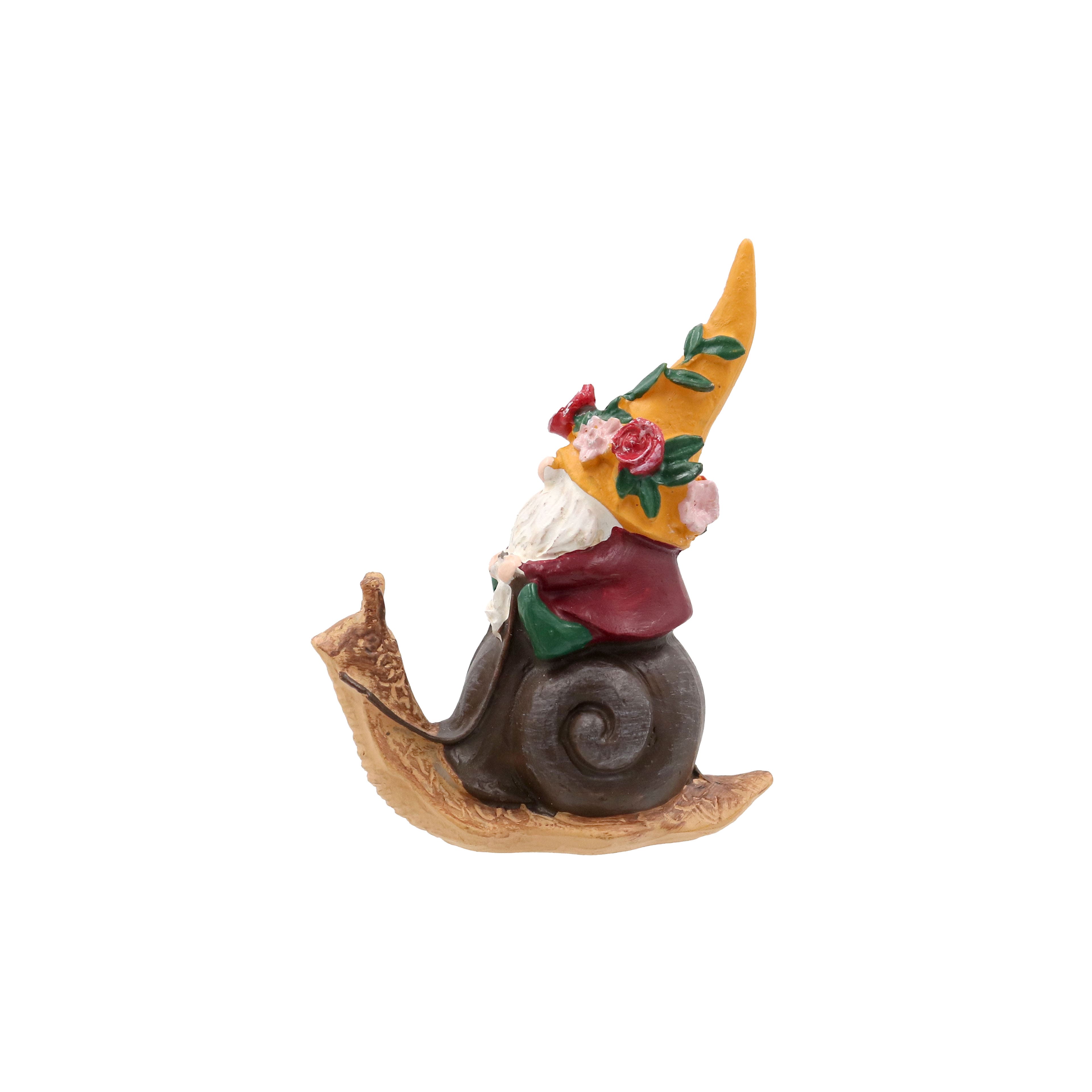 Miniature Gnome on Snail by Make Market&#xAE;