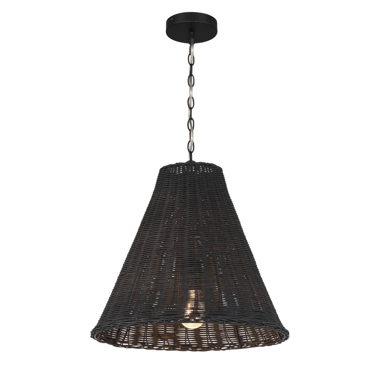 Hello Honey&#xAE; Rattan Taper Pendant Light