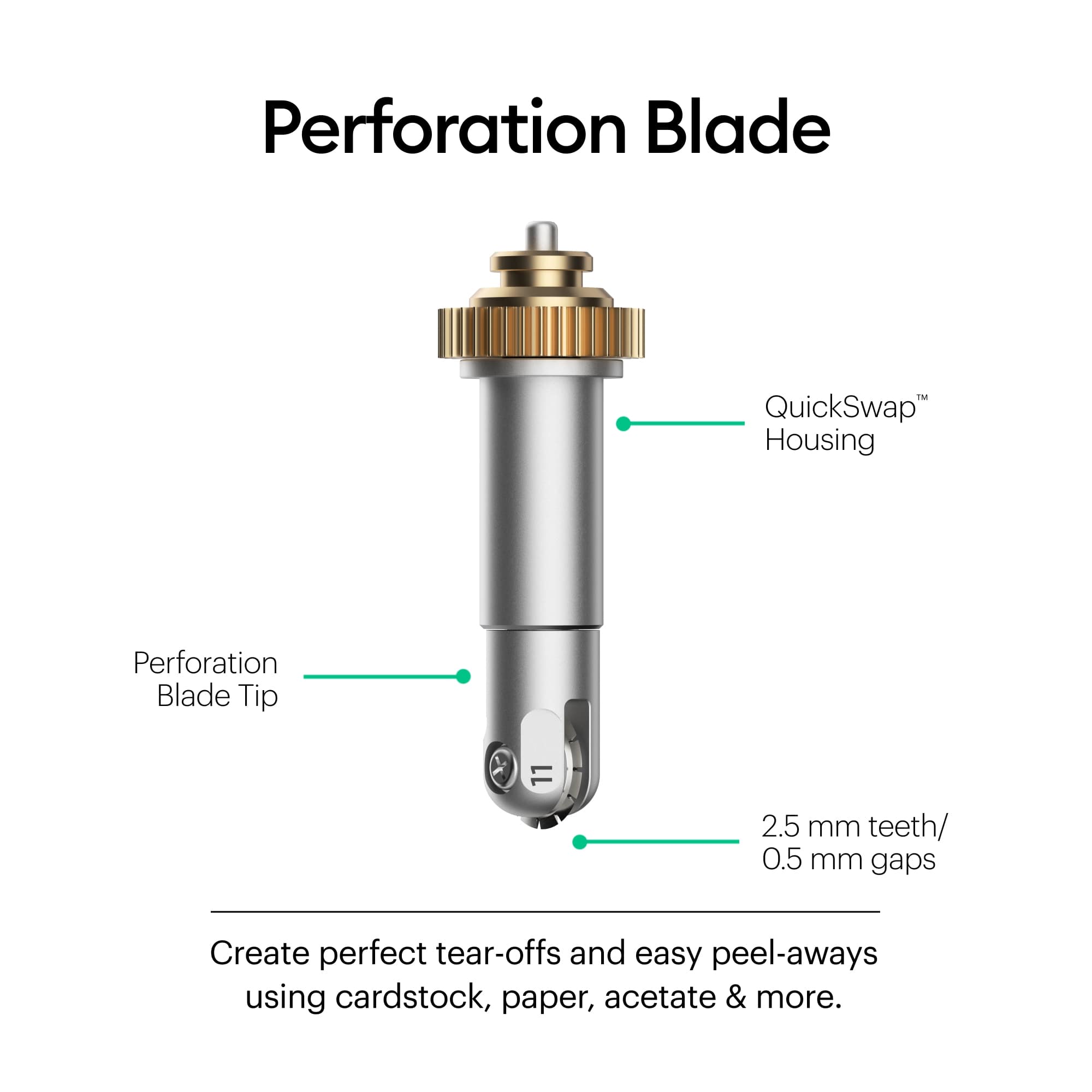 Cricut Maker Tool Basic Perforation Blade QuickSwap Housing