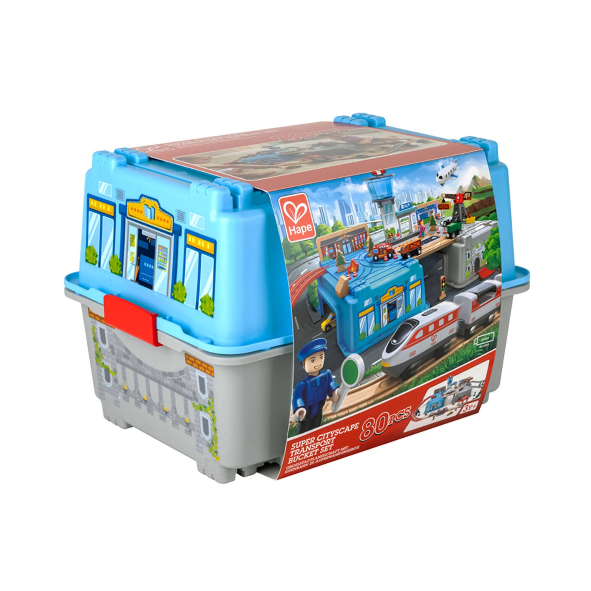 Hape Bucket Builder Super Cityscape Transport Set