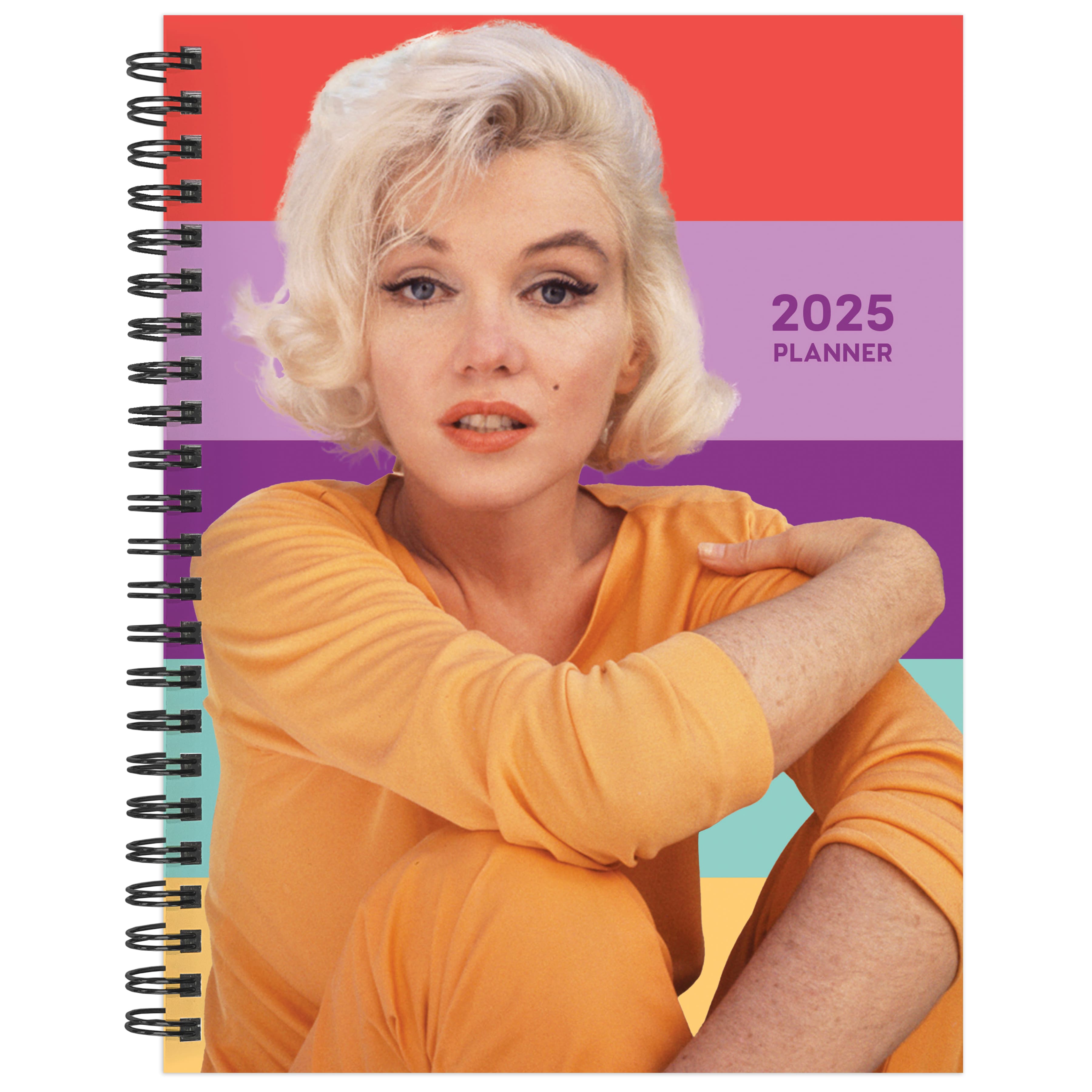 TF Publishing 2025 Medium Marilyn Monroe Weekly Monthly Spiral Planner