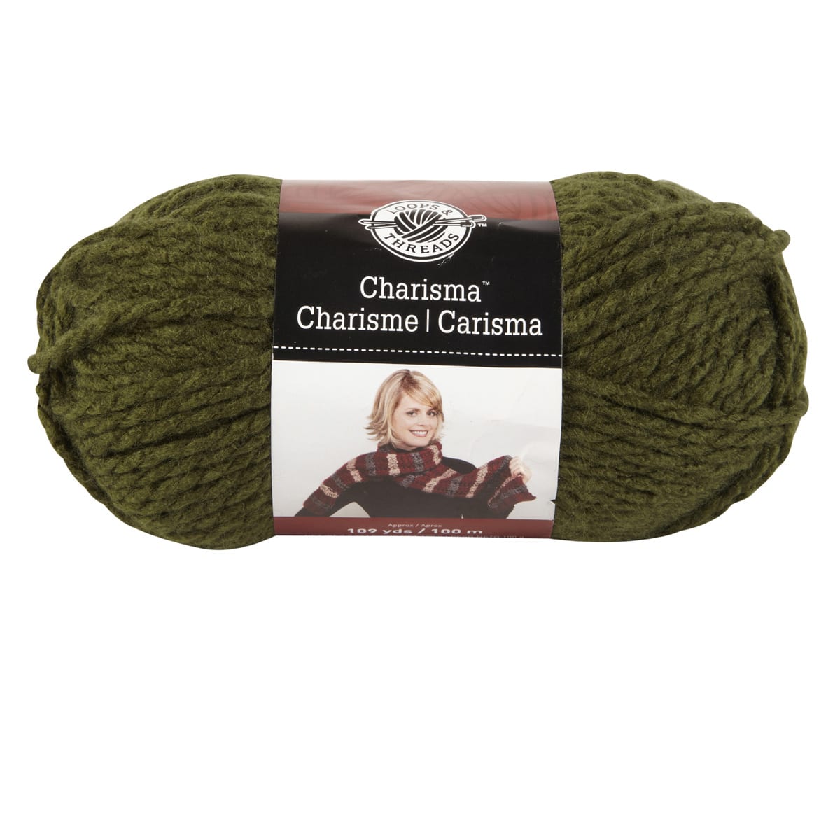 LOOPS & THREADS Charisma #5 Bulky Yarn ~ Lot of Two Skeins-sage color