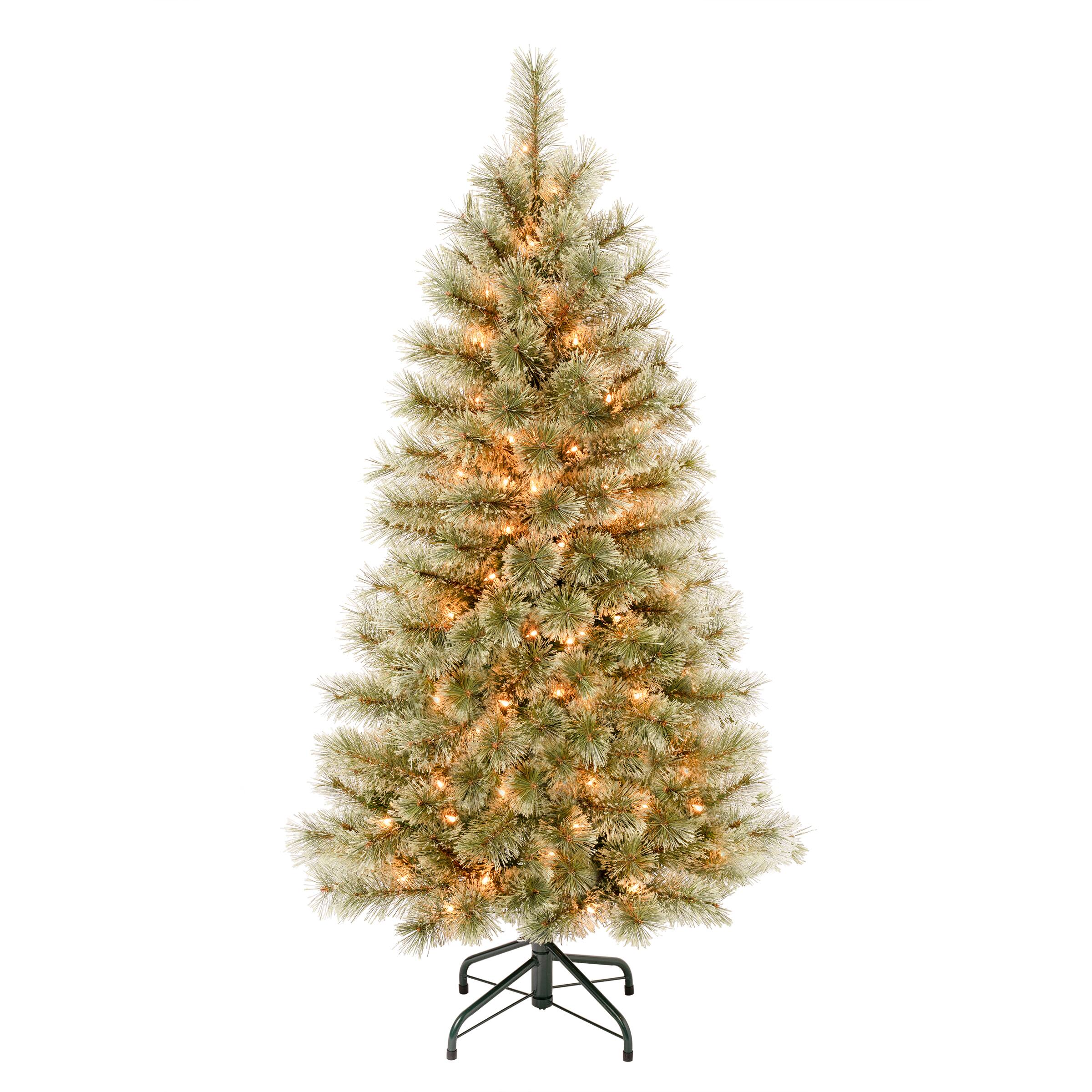 4.5ft. Pre-Lit Arcadia Cashmere Pine Artificial Christmas Tree, Clear Lights
