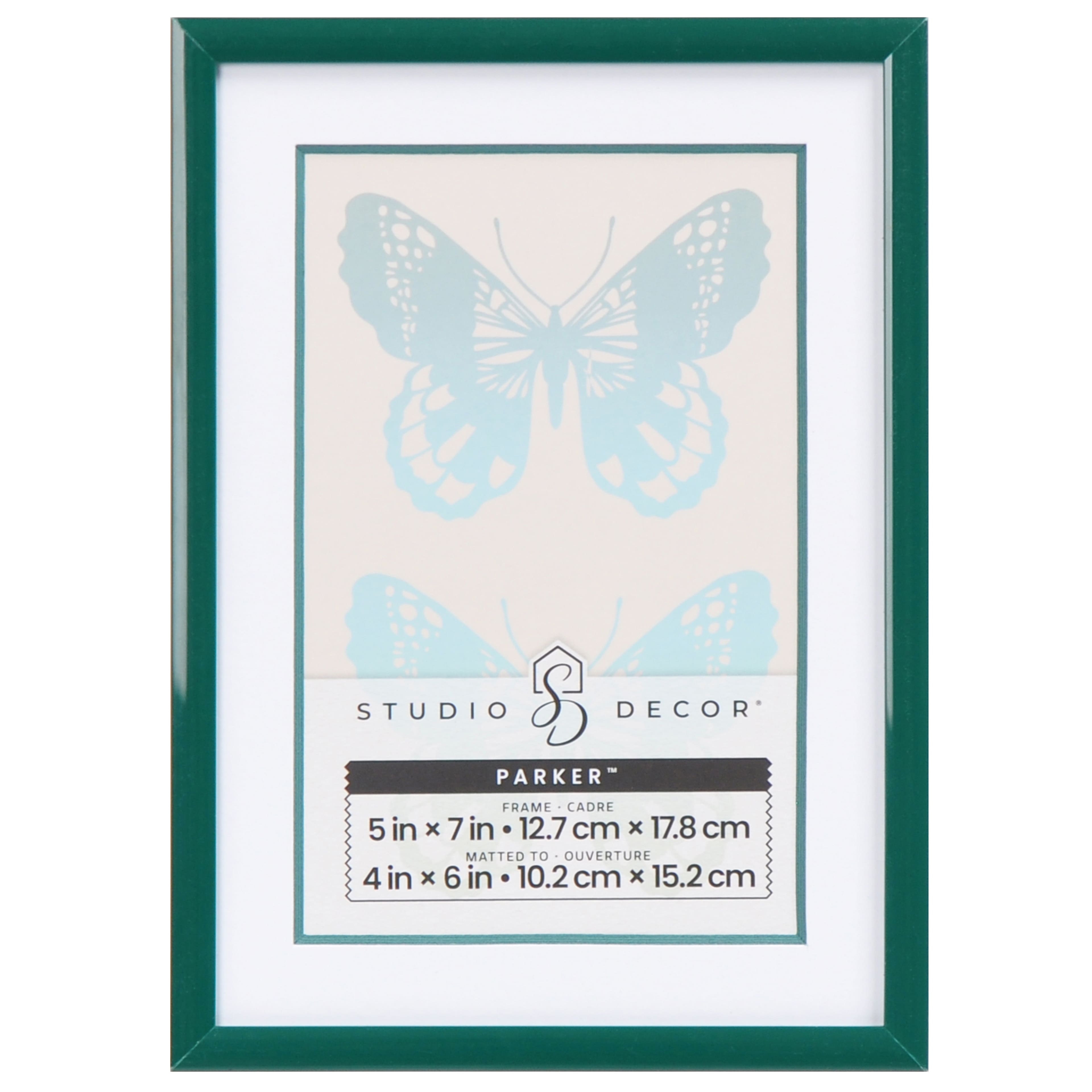 Parker&#x2122; Emerald Glossy Frame with Mat by Studio D&#xE9;cor&#xAE;