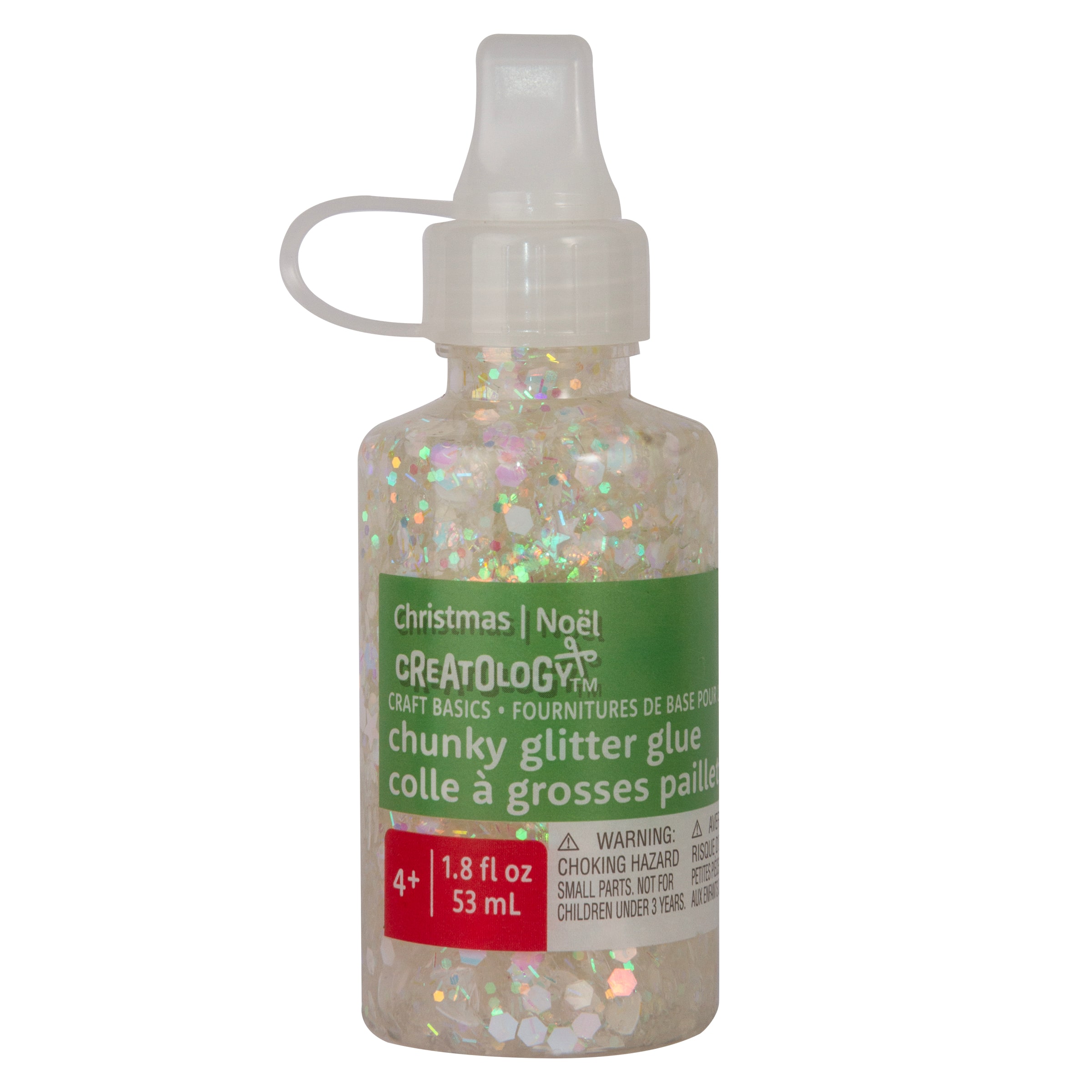 1.8oz. Snowy White Chunky Glitter Glue by Creatology&#x2122;