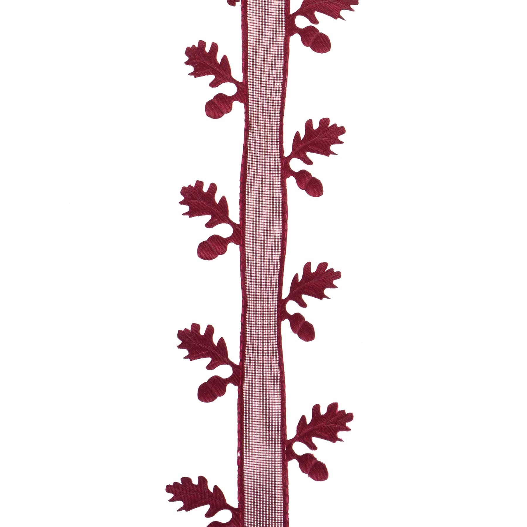 1.5" x 30ft. Red Leaf Ribbon by Celebrate It®