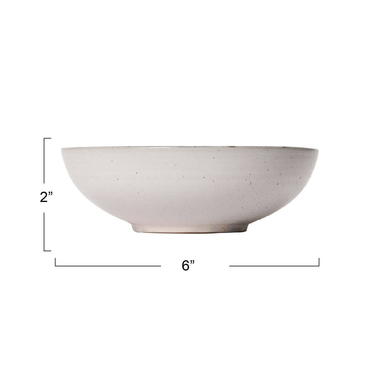 Hello Honey&#xAE; Antique White &#x26; Blue Reactive Glaze Stoneware Bowl Set