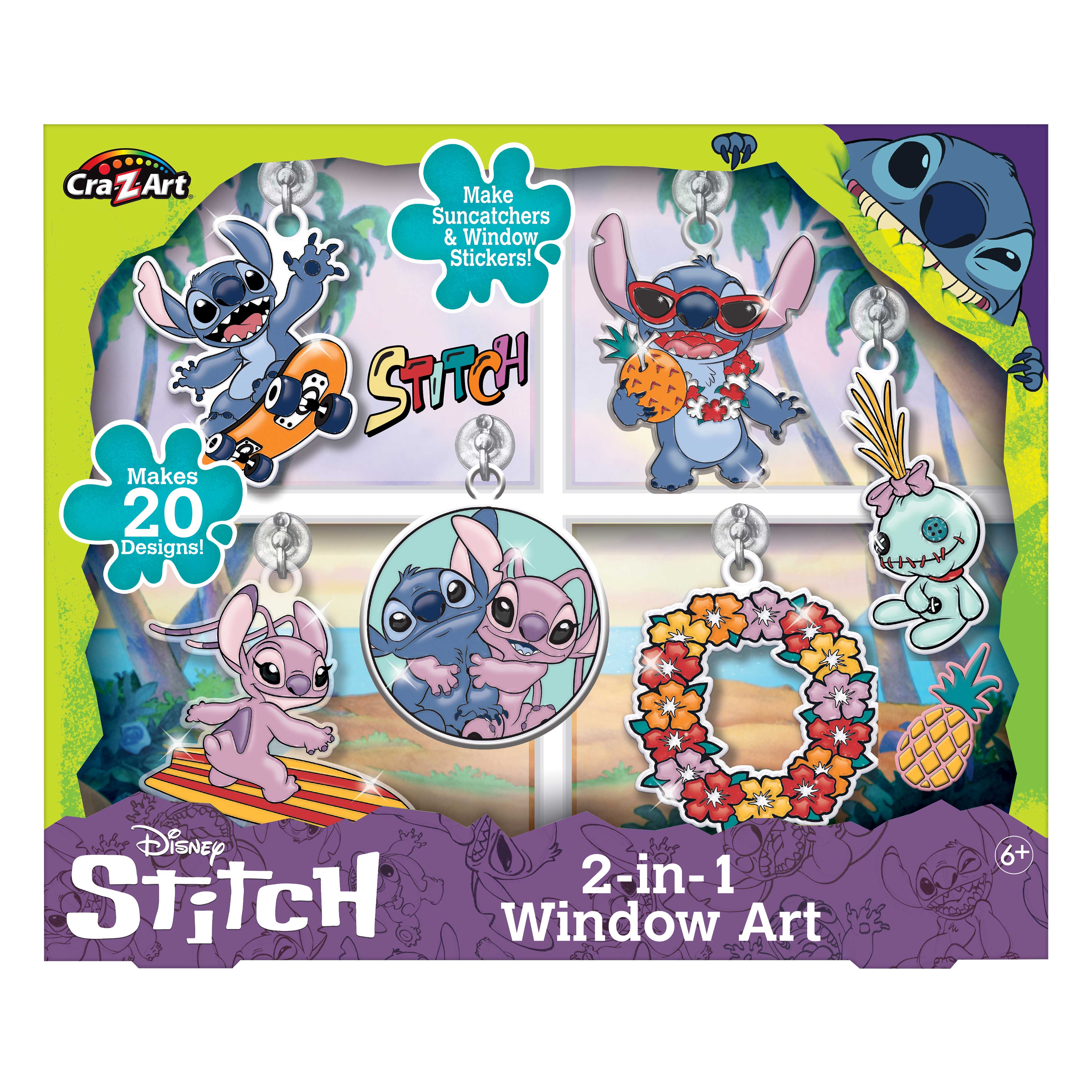 Cra-Z-Art&#xAE; Disney&#xAE; Stitch 2-in-1 Window Art Kit