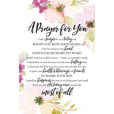 Woodland Grace Series A Prayer For You Wood Plaque With Easel | Michaels