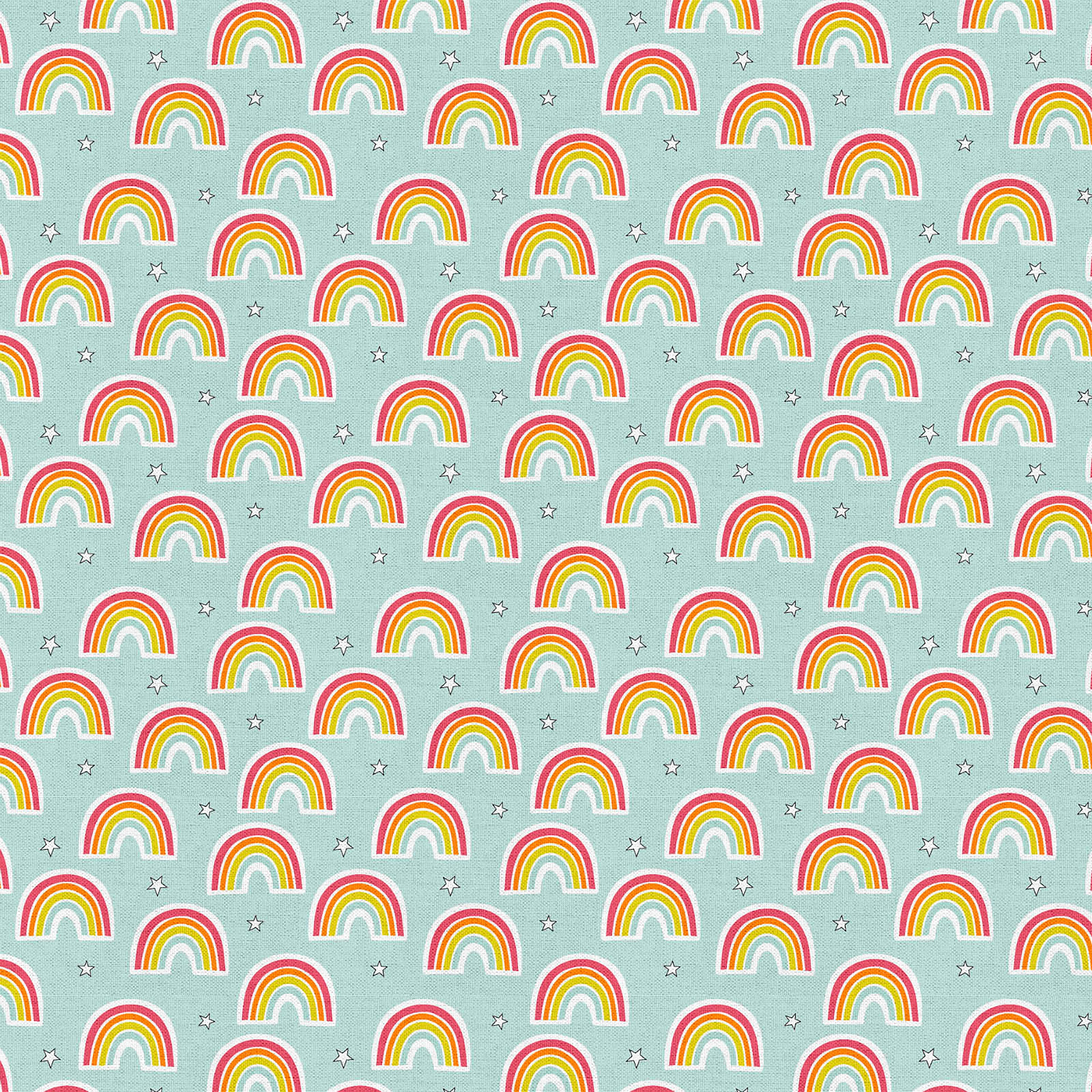 Fabric Editions Rainbow Sky Cotton Fabric