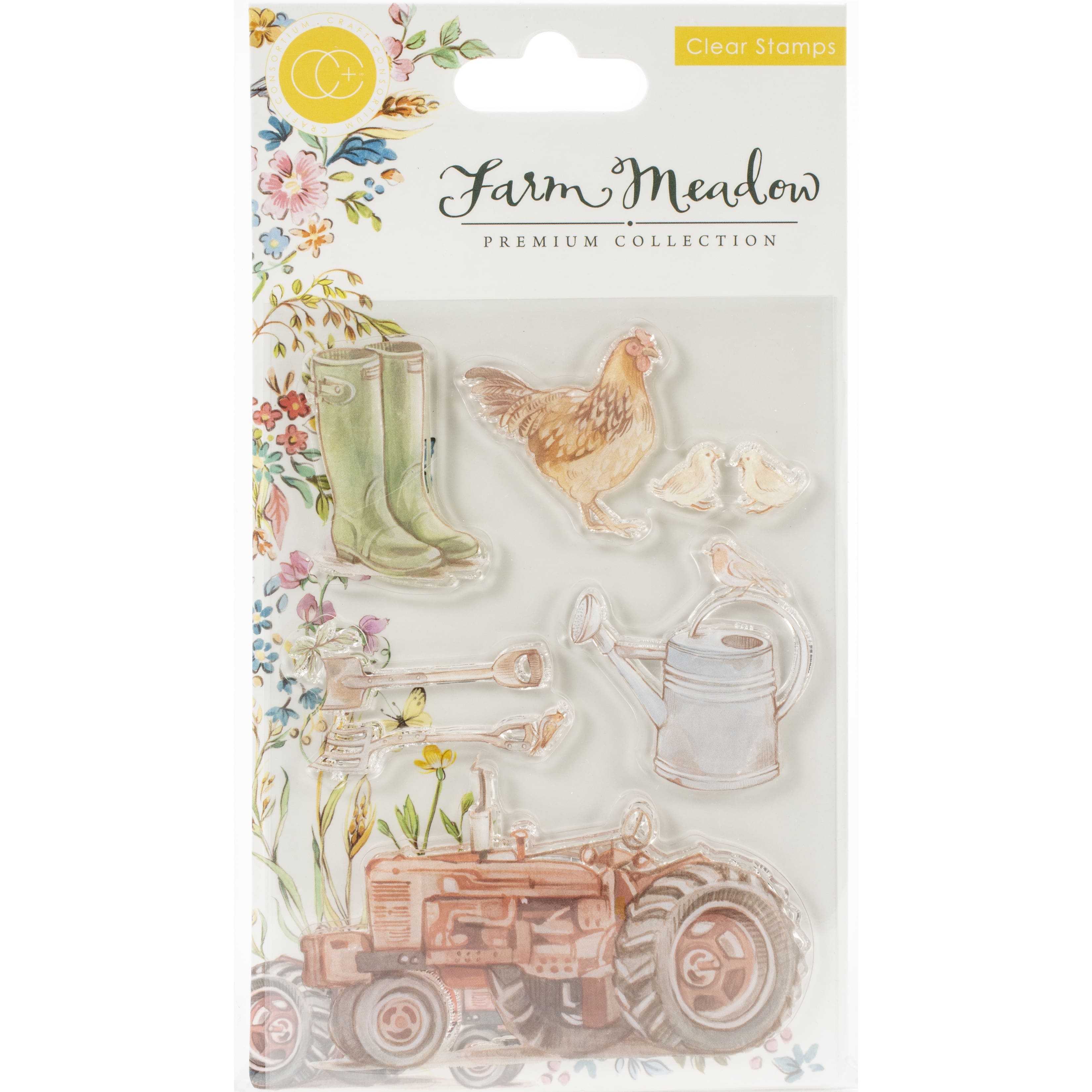 Craft Consortium Farm Meadow A5 Clear Stamps