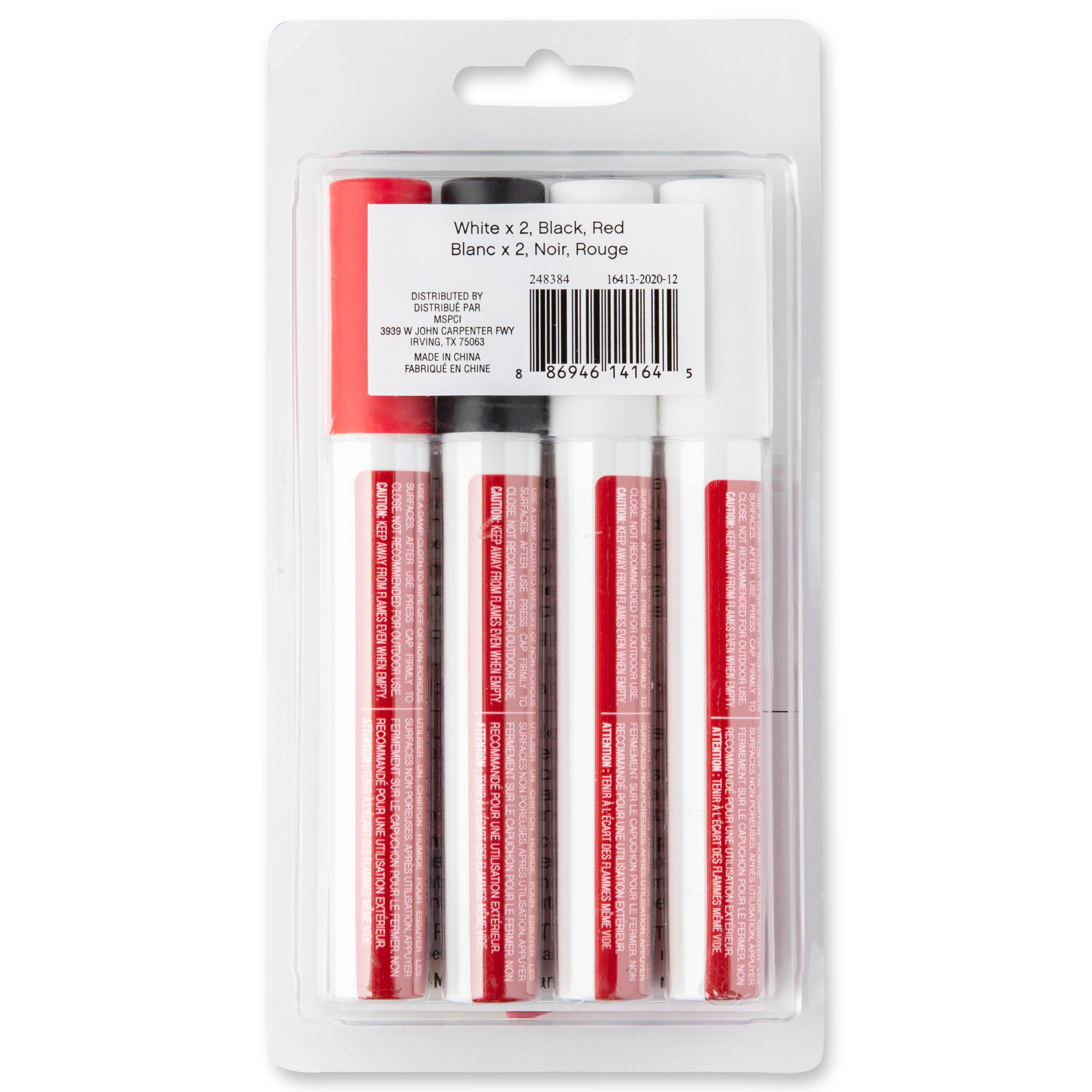 9 Packs: 4 ct. (36 total) Commercial Chalk Marker Set by Craft Smart&#xAE;