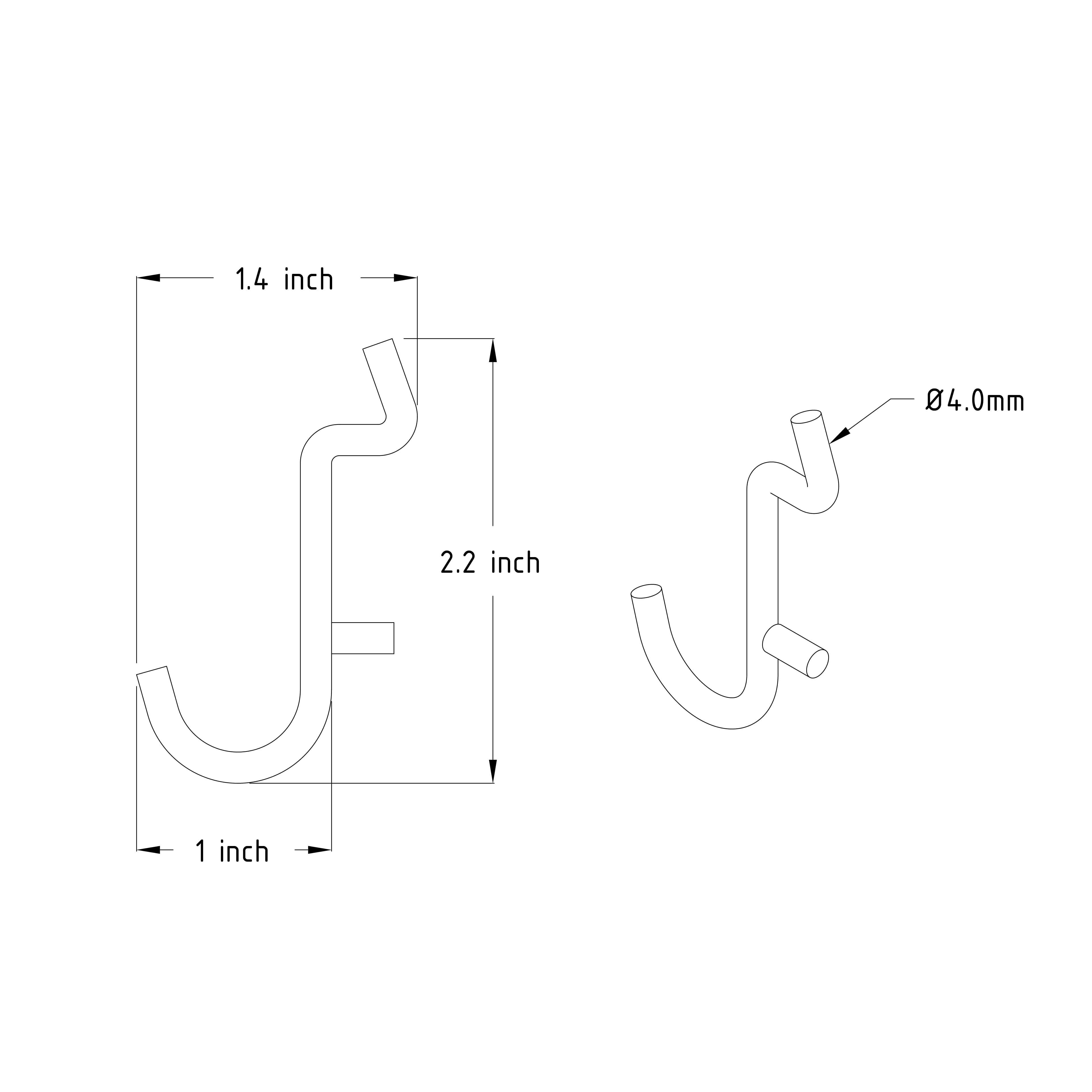 Pegboard J-Hooks by Simply Tidy™