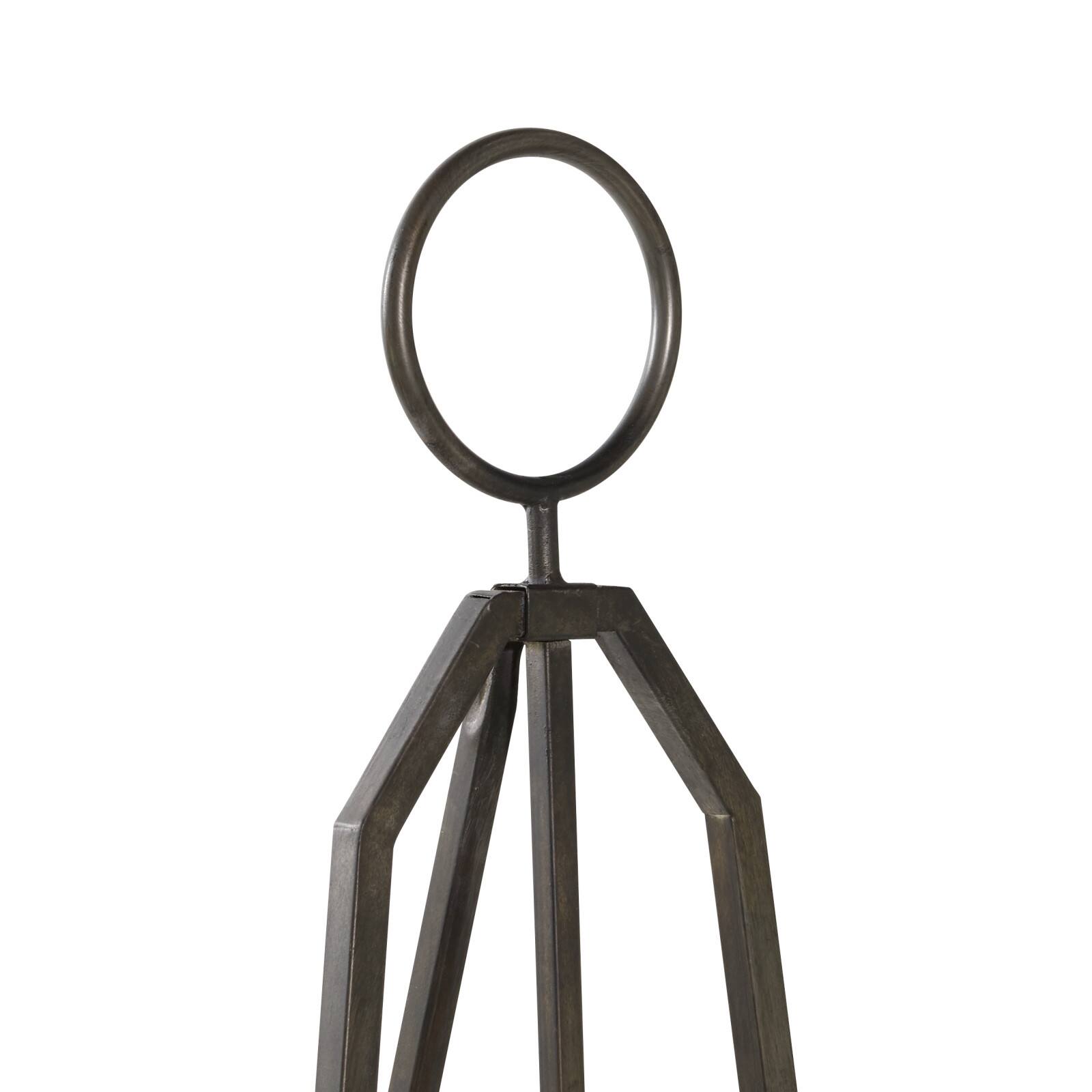 Black Iron Industrial Easel, 52" x 16" x 18"