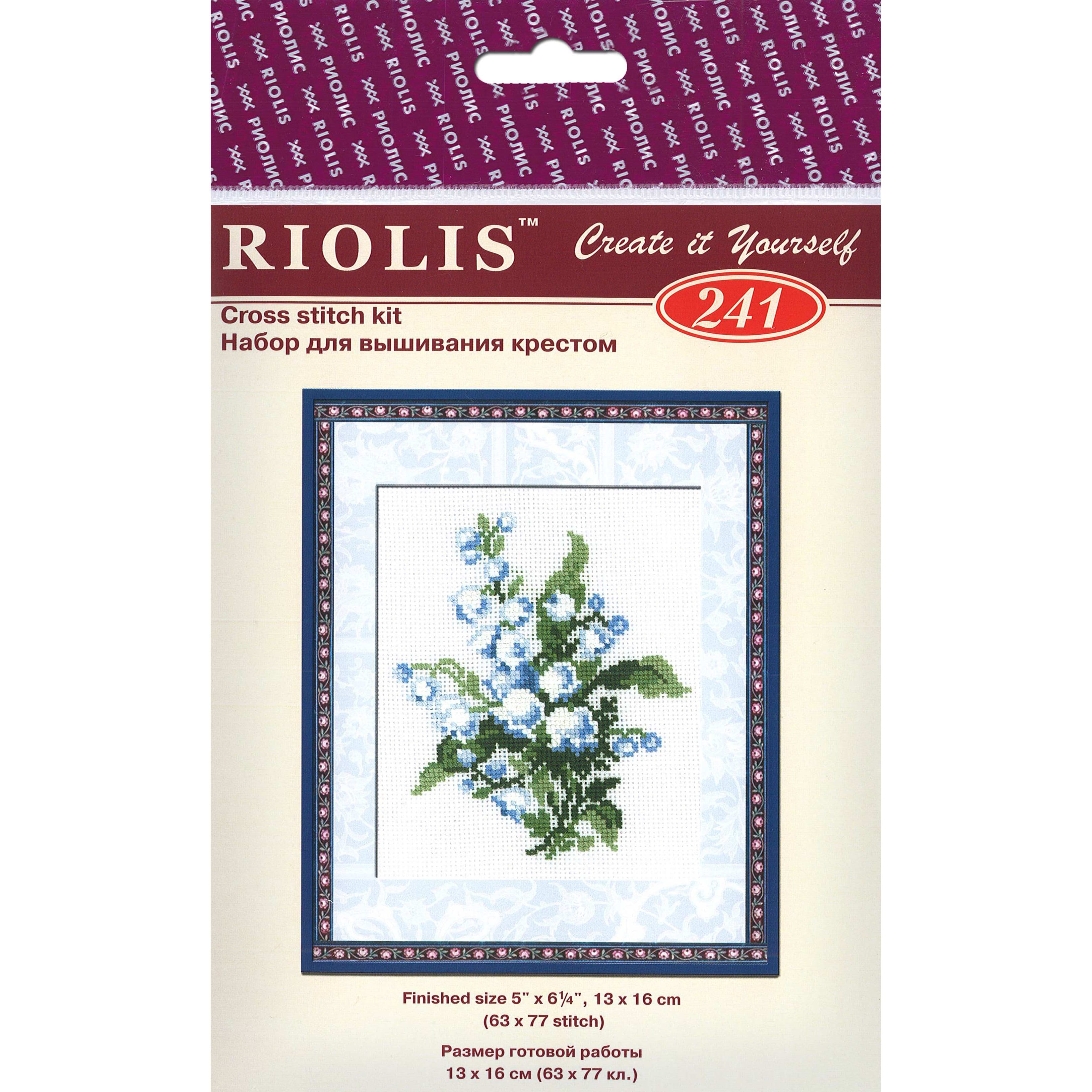 RIOLIS Lily of the Valley Cross Stitch Kit - D616099S - Arts and Crafts Buy the RIOLIS Lily of the Valley Cross Stitch Kit sku D616099S