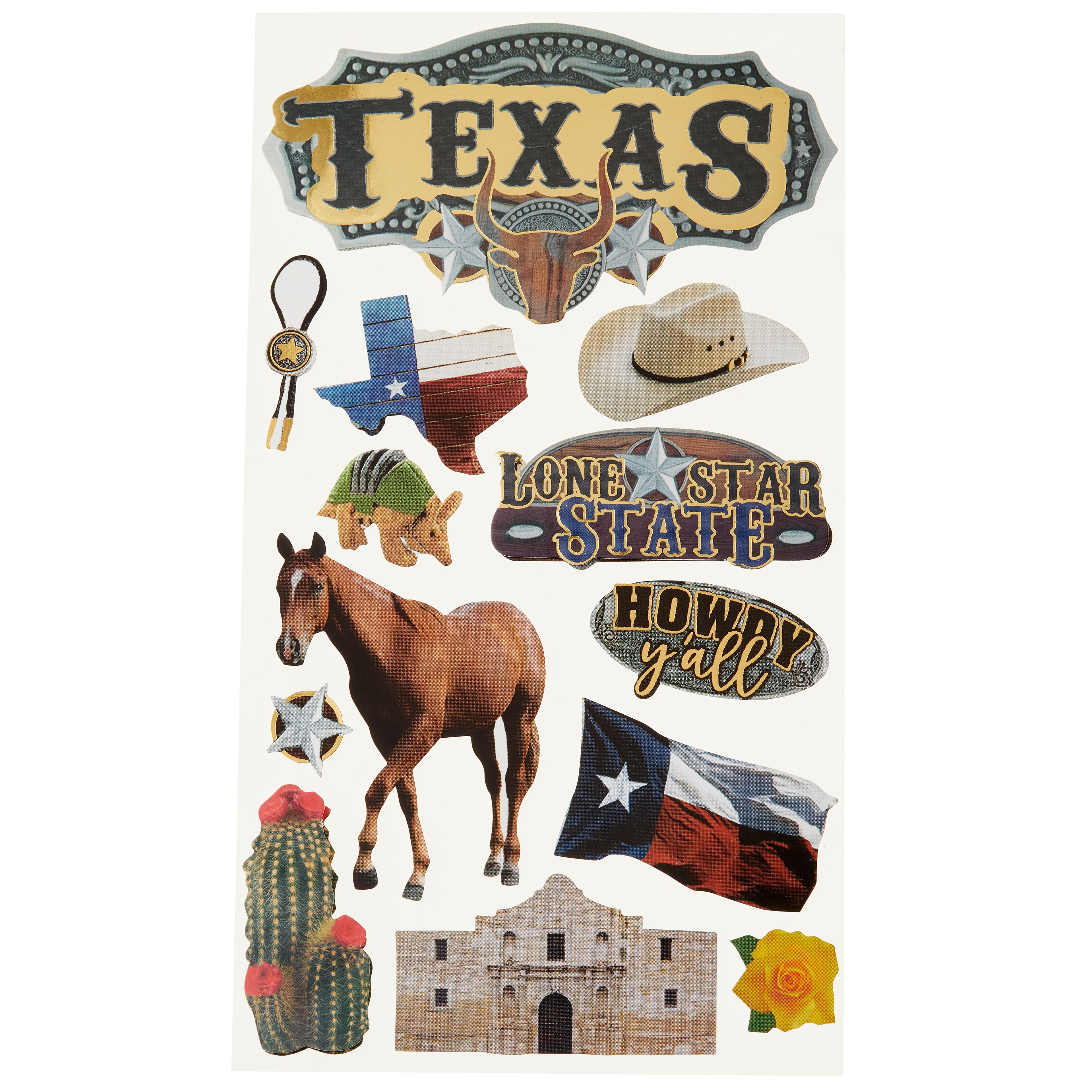 12 Pack: Texas Themed Stickers by Recollections™