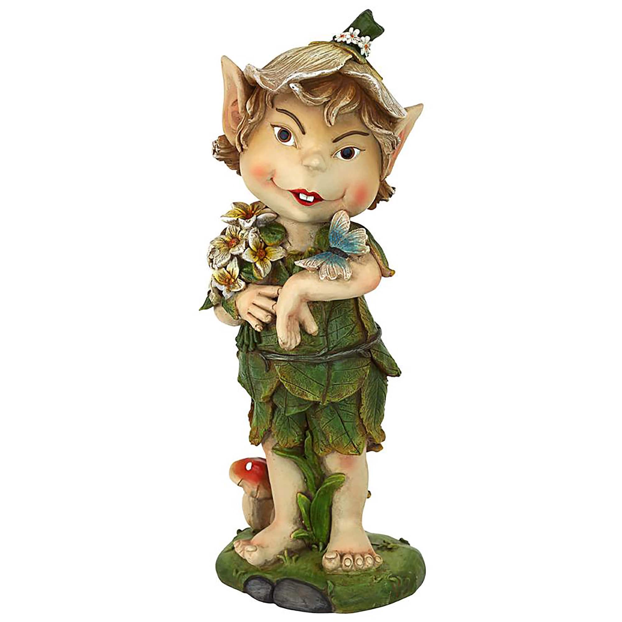 Design Toscano 12.5&#x22; Pixie Perry Elfin Gnome Garden Statue