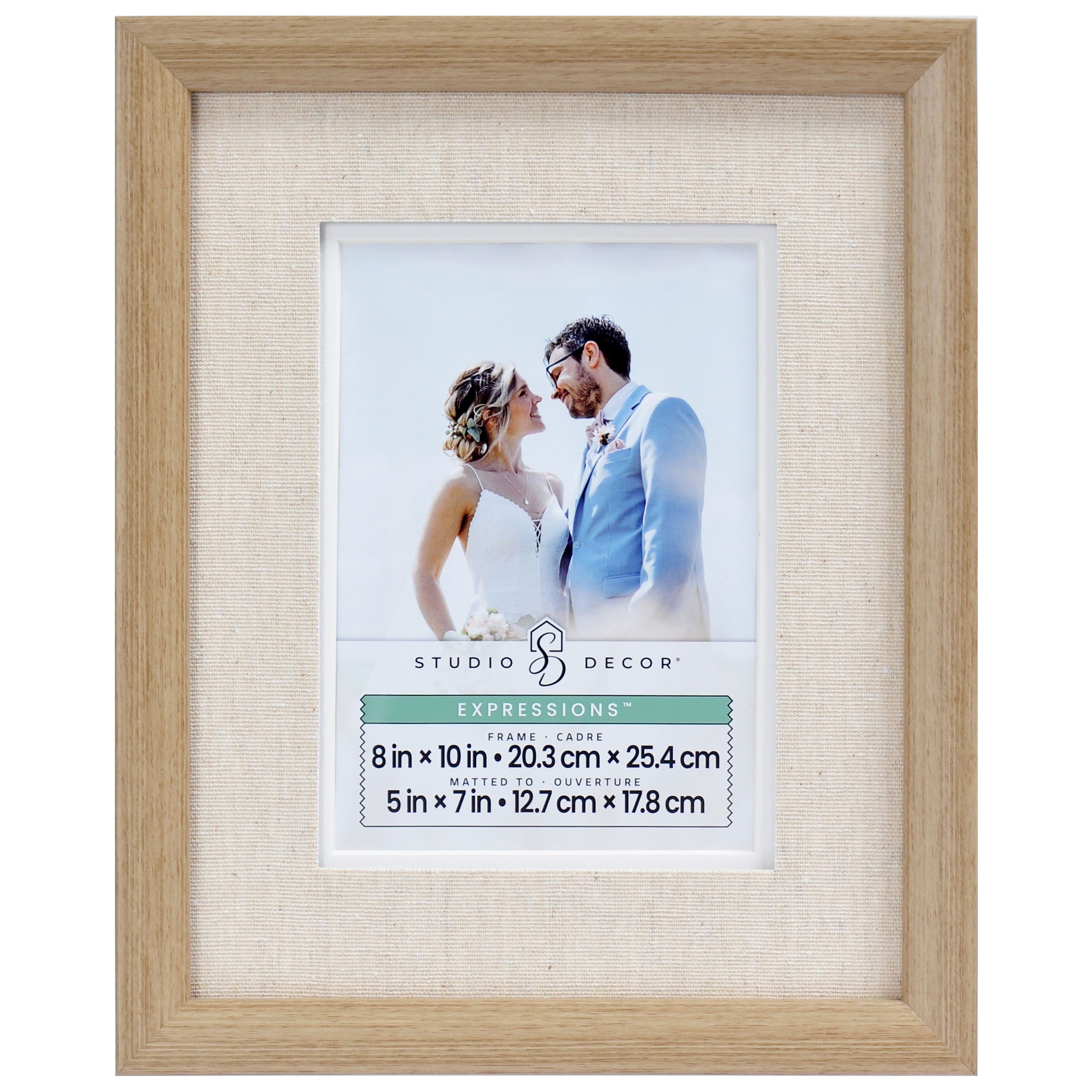 Expressions™ Tabletop Frame with Natural Linen Mat by Studio Décor®