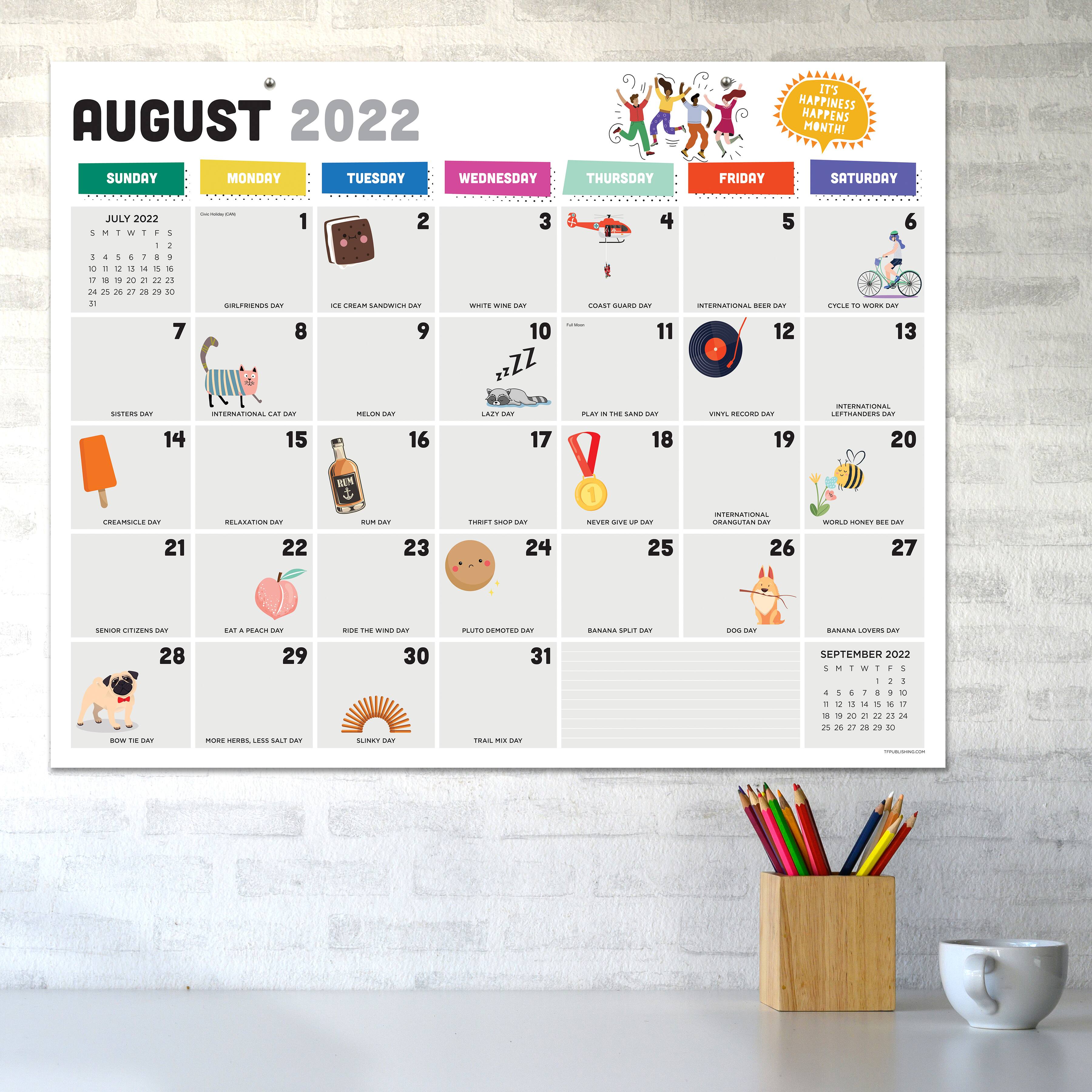 TF Publishing 20222023 Every Day's A Holiday Large Desk Calendar