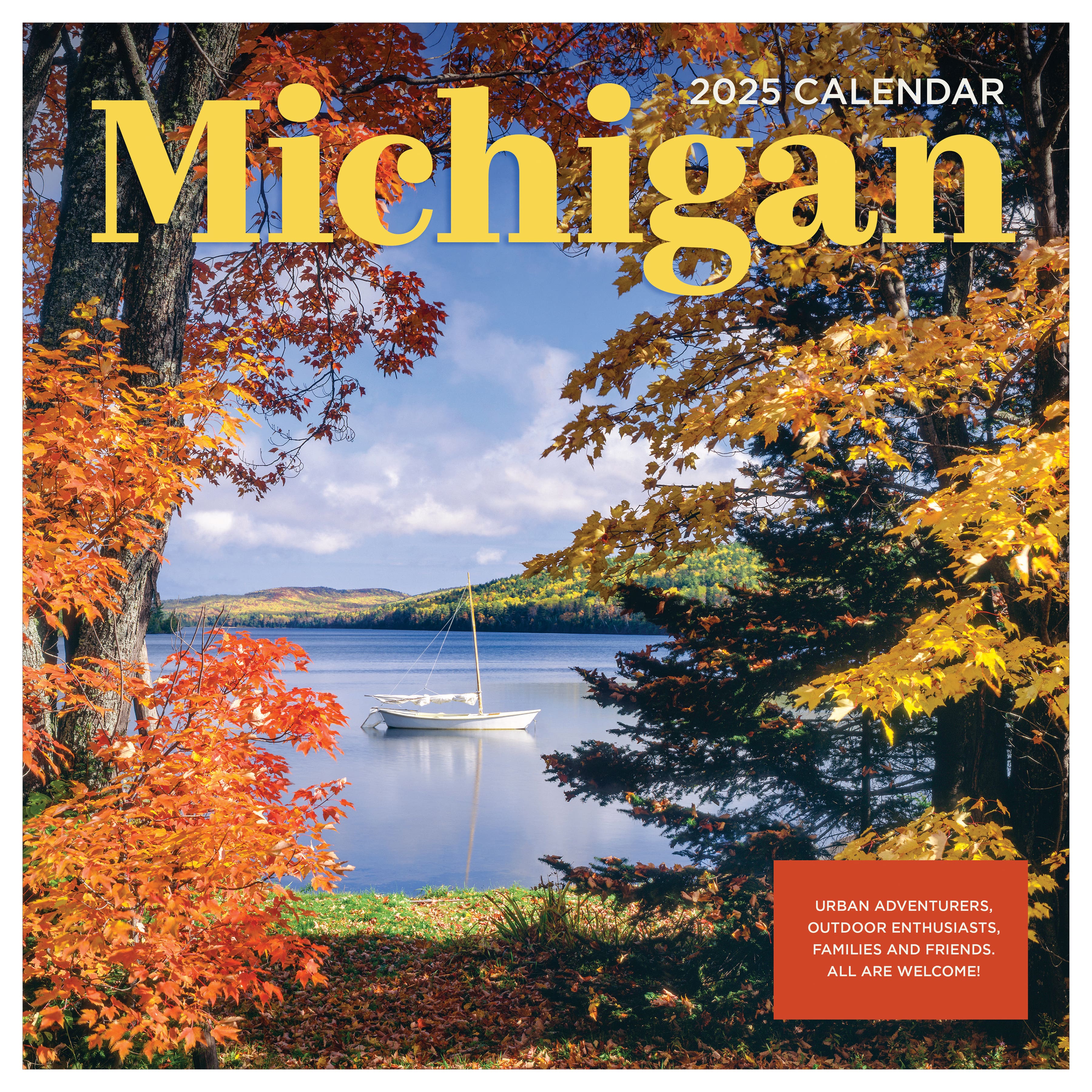 TF Publishing 2025 Michigan Wall Calendar