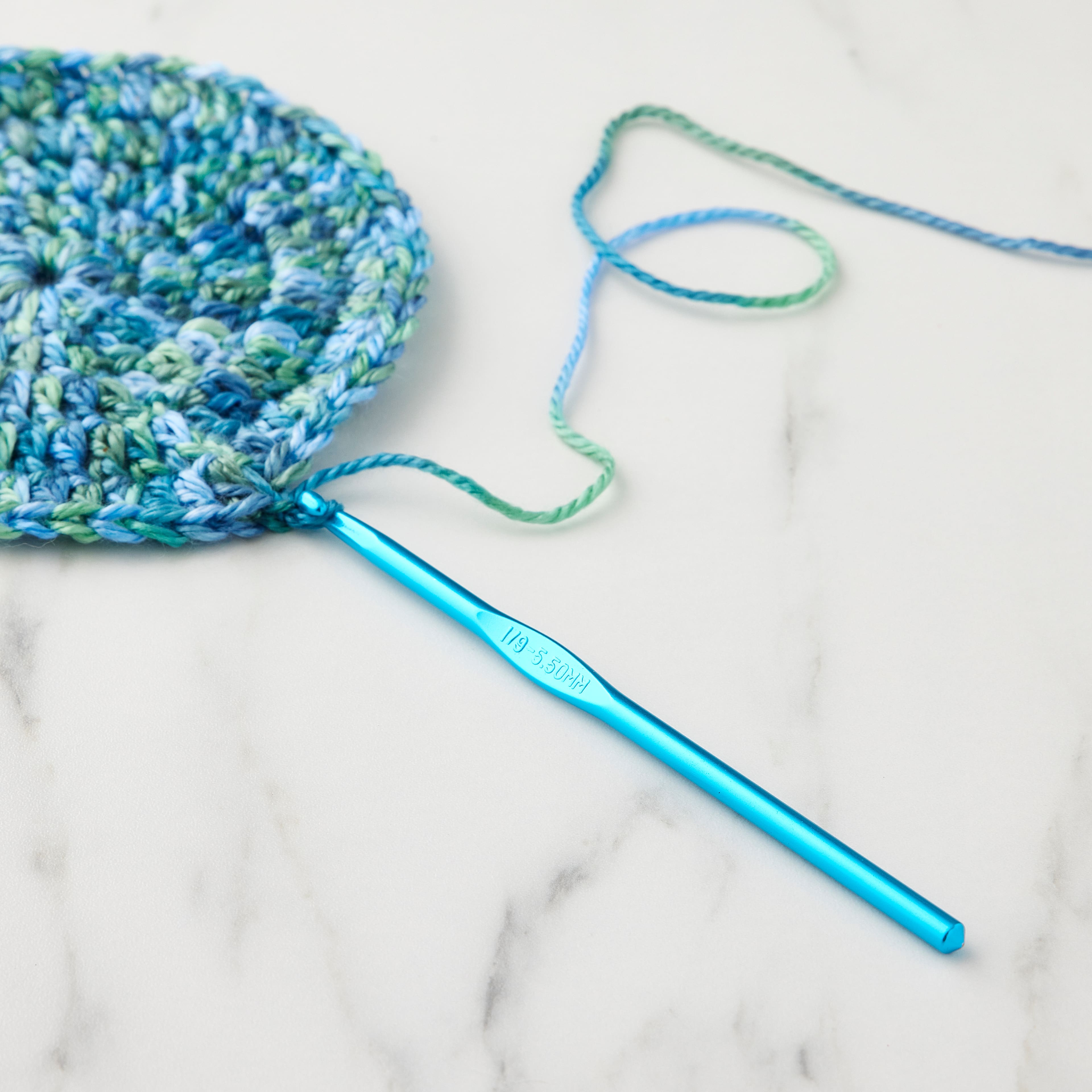 Anodized Aluminum Crochet Hook Set by Loops & Threads®, D-K