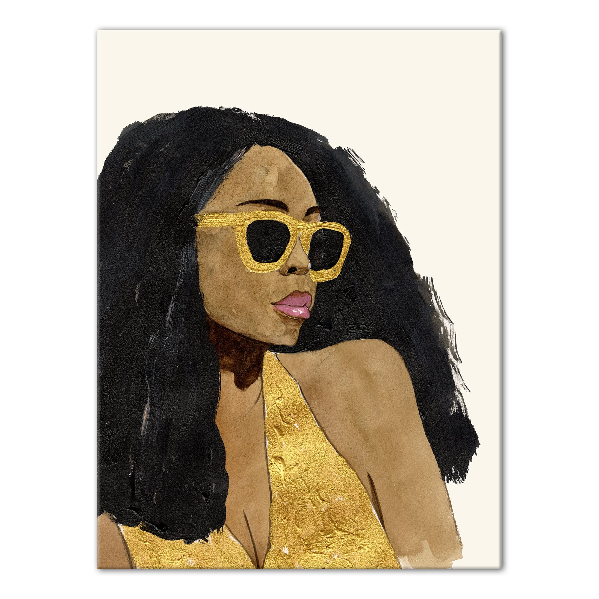 Woman In Sunglasses Canvas Wall Art