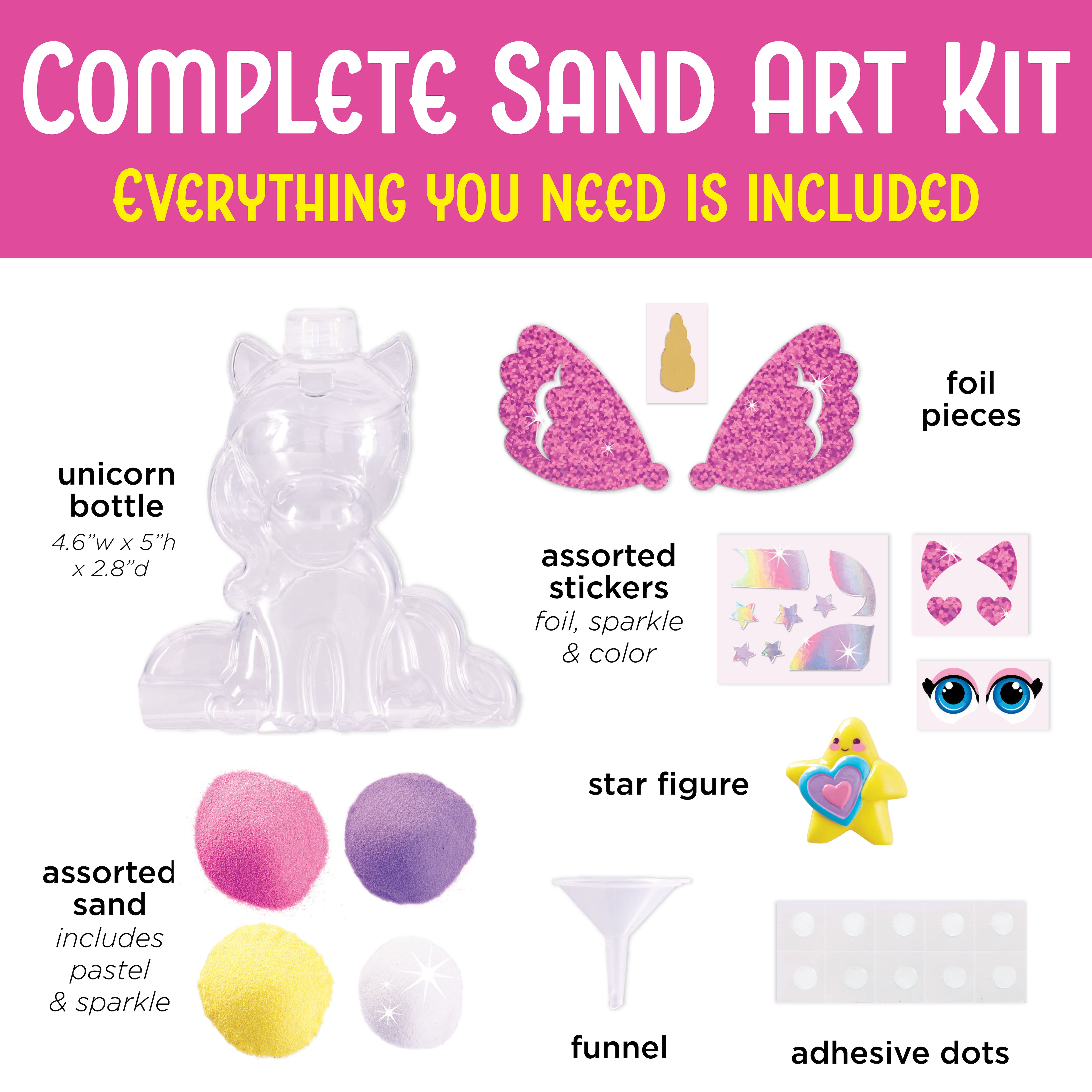 Creativity for Kids&#xAE; Unicorn Sparkle Sand Art Activity Kit