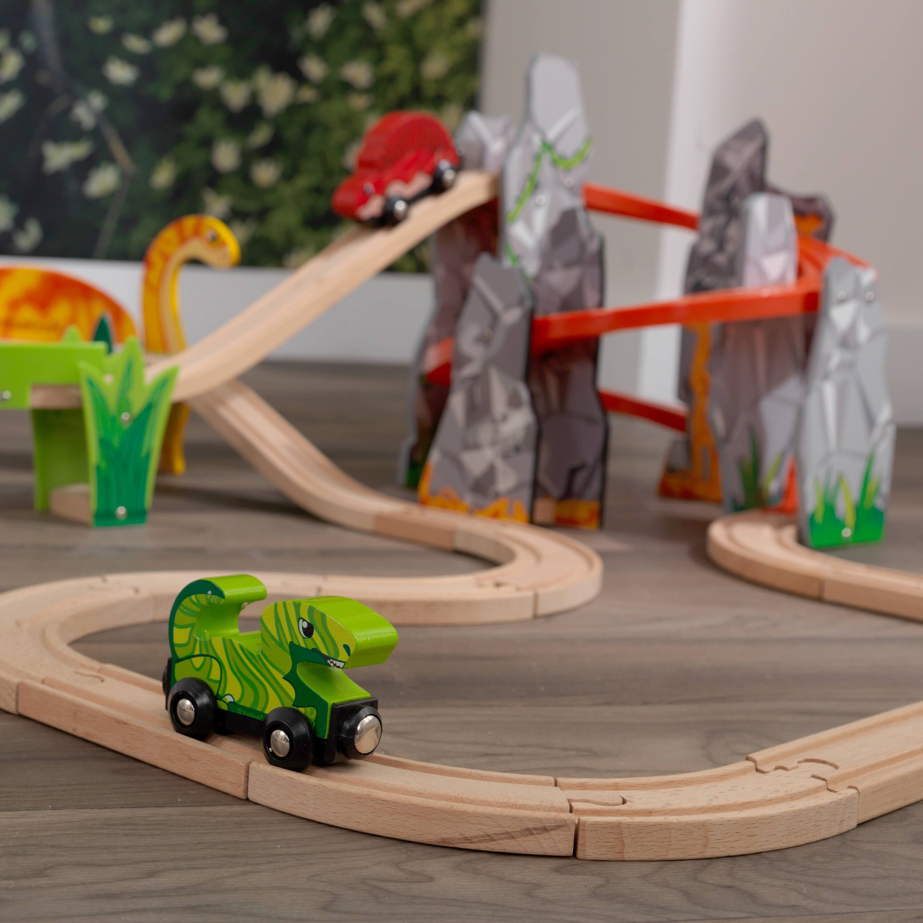 KidKraft Adventure Tracks&#x2122; Dino World Volcano Escape