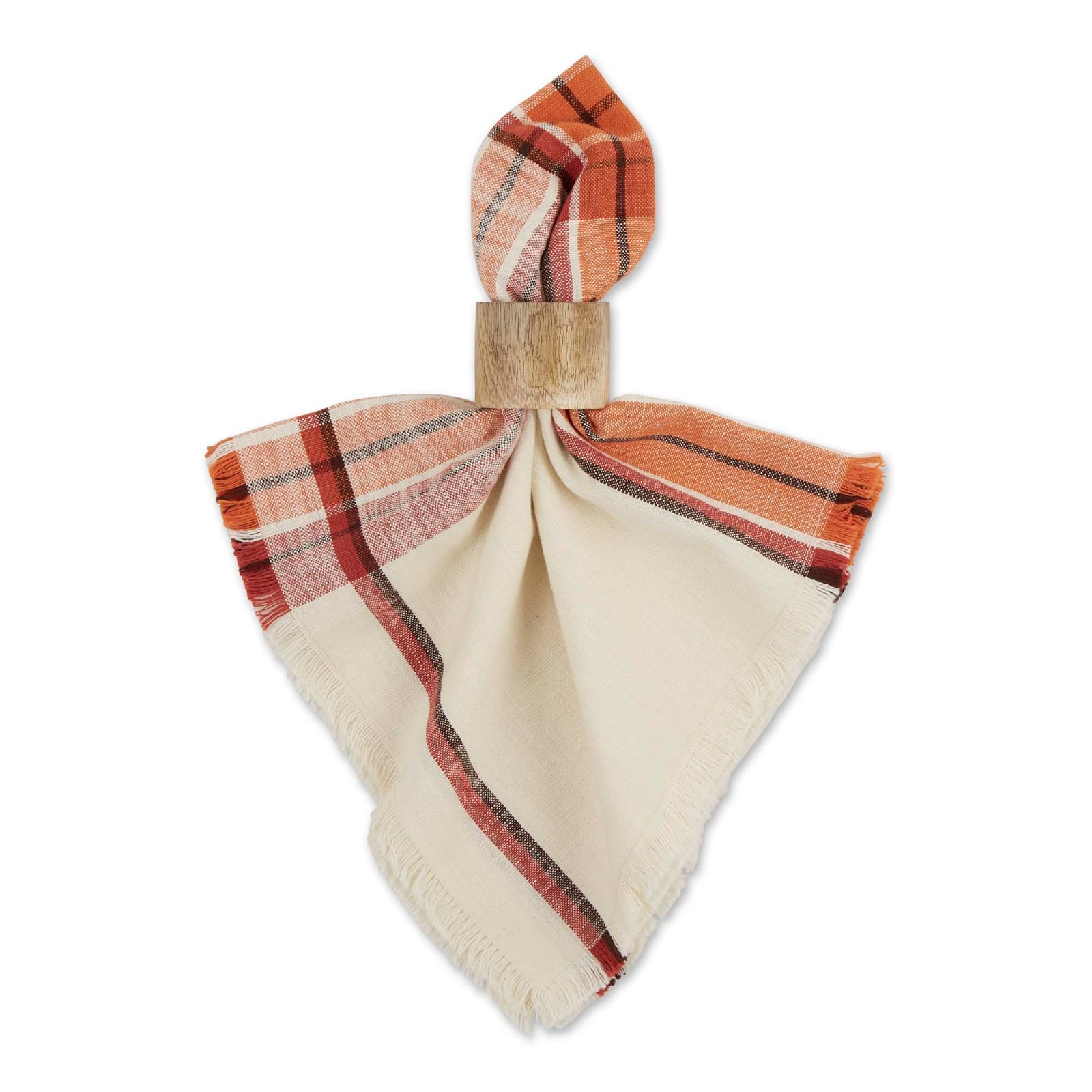 Pumpkin Spice Plaid Border Napkin, 6ct.