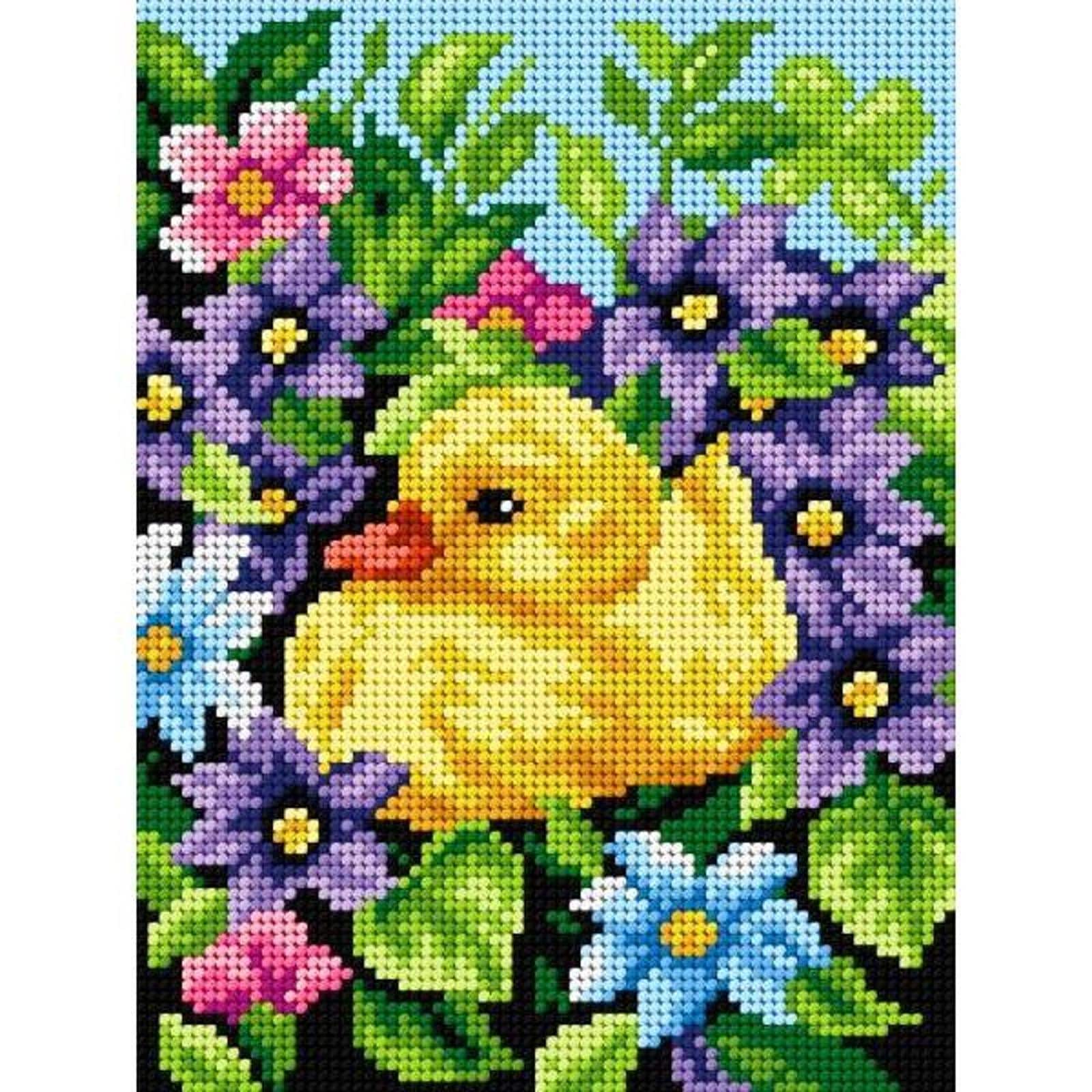 Orchidea Duckling Gobelin Canvas For Halfstitch Without Yarn