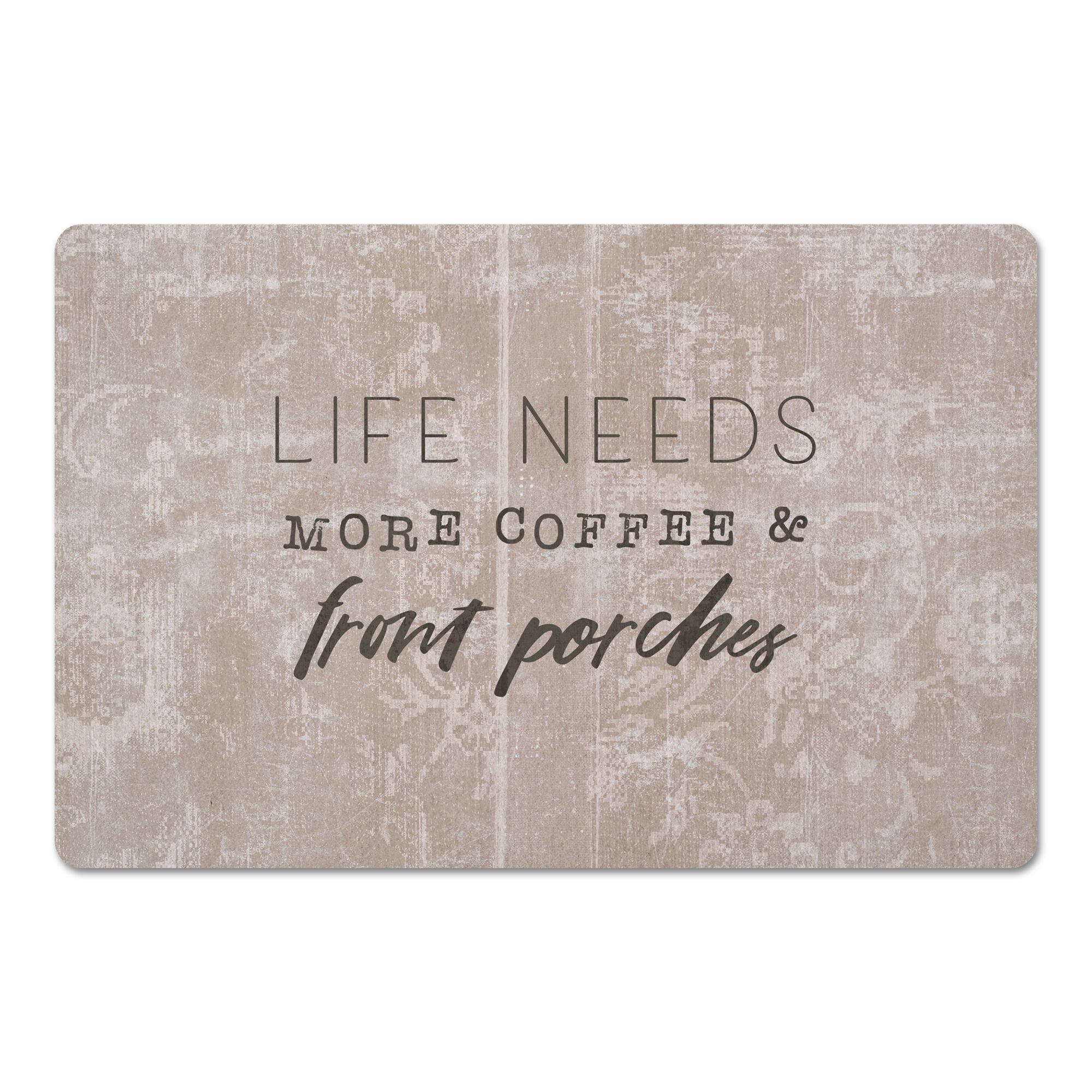 More Coffee & Front Porches Floor Mat, 18" x 27"