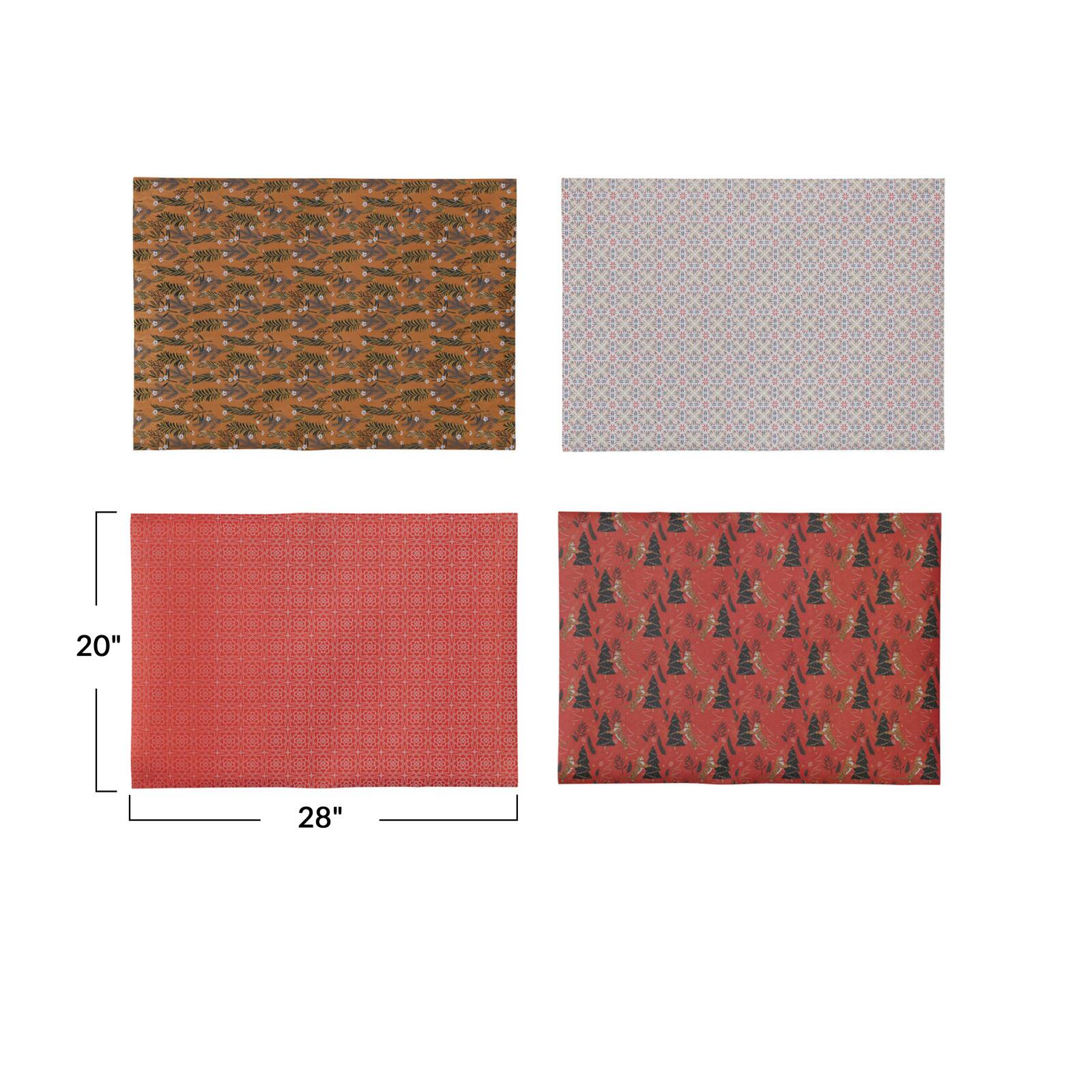 Hello Honey&#xAE; 28&#x22; Wrapping Paper Sheets with Various Holiday Patterns, 12ct.