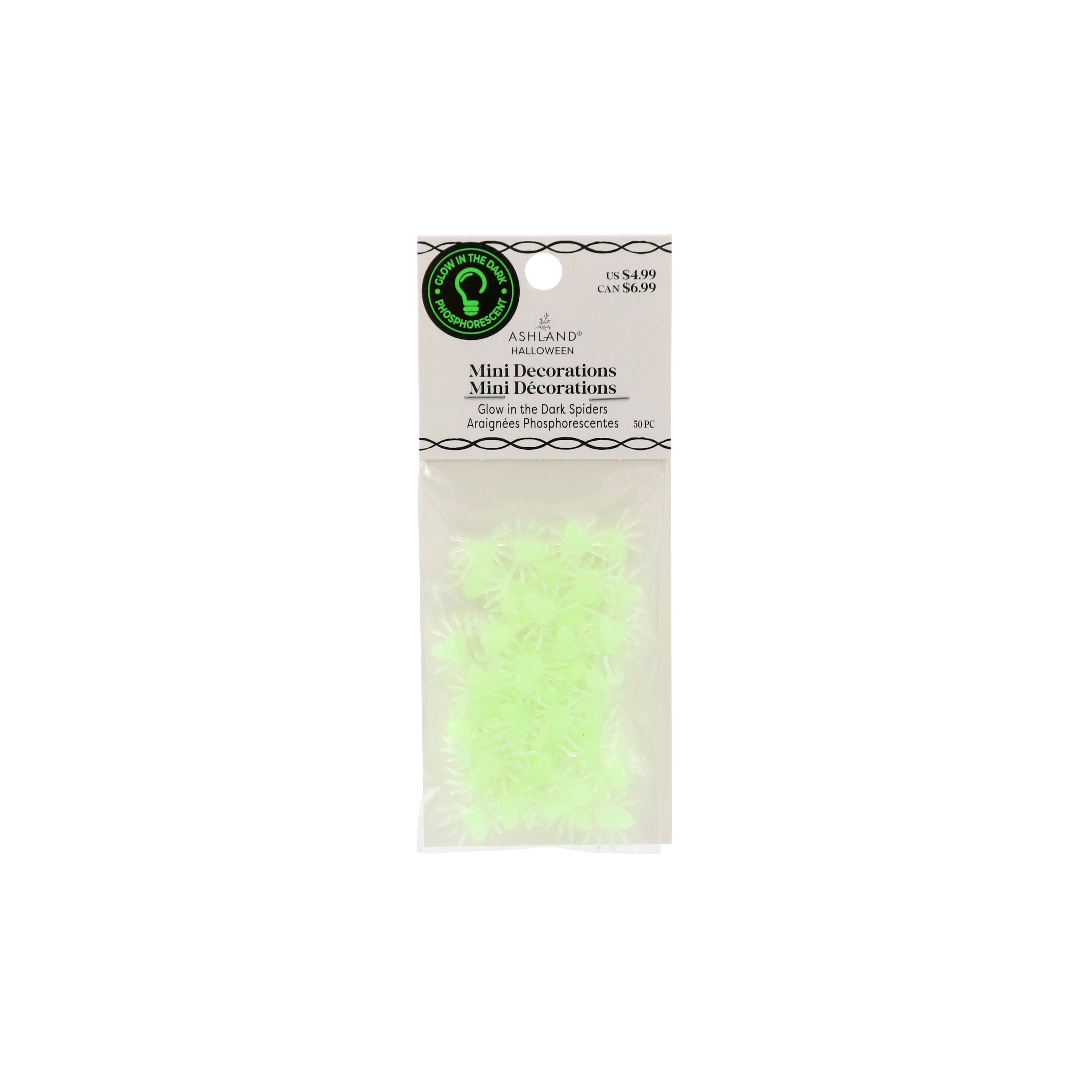 Mini Glow-In-The-Dark Spiders, 50ct. by Ashland&#xAE;