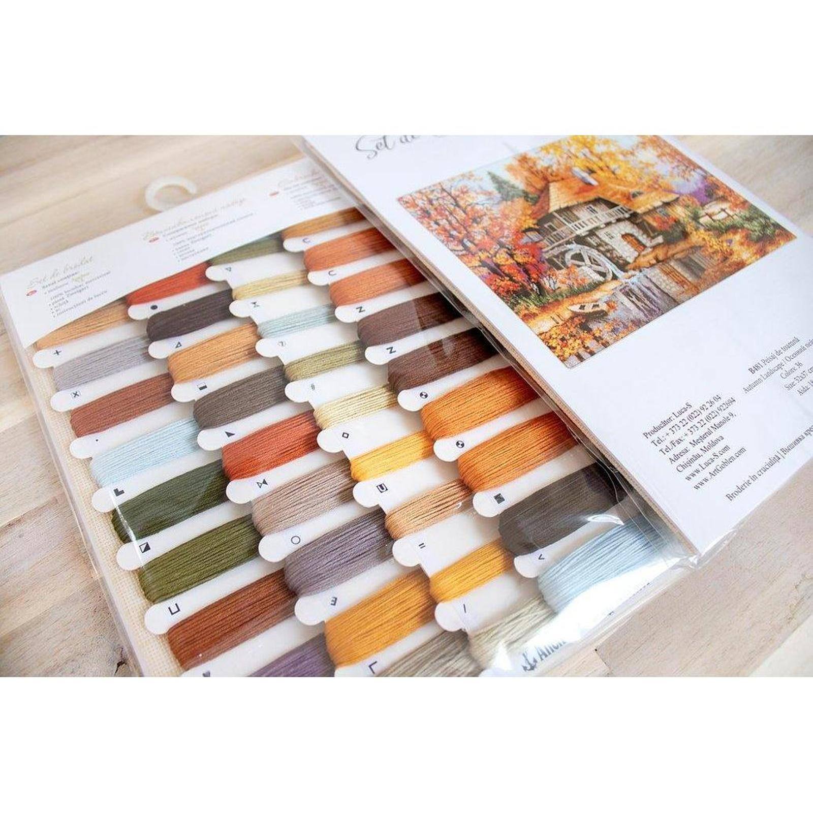 Luca-S Autumn Landscape Counted Cross Stitch Kit