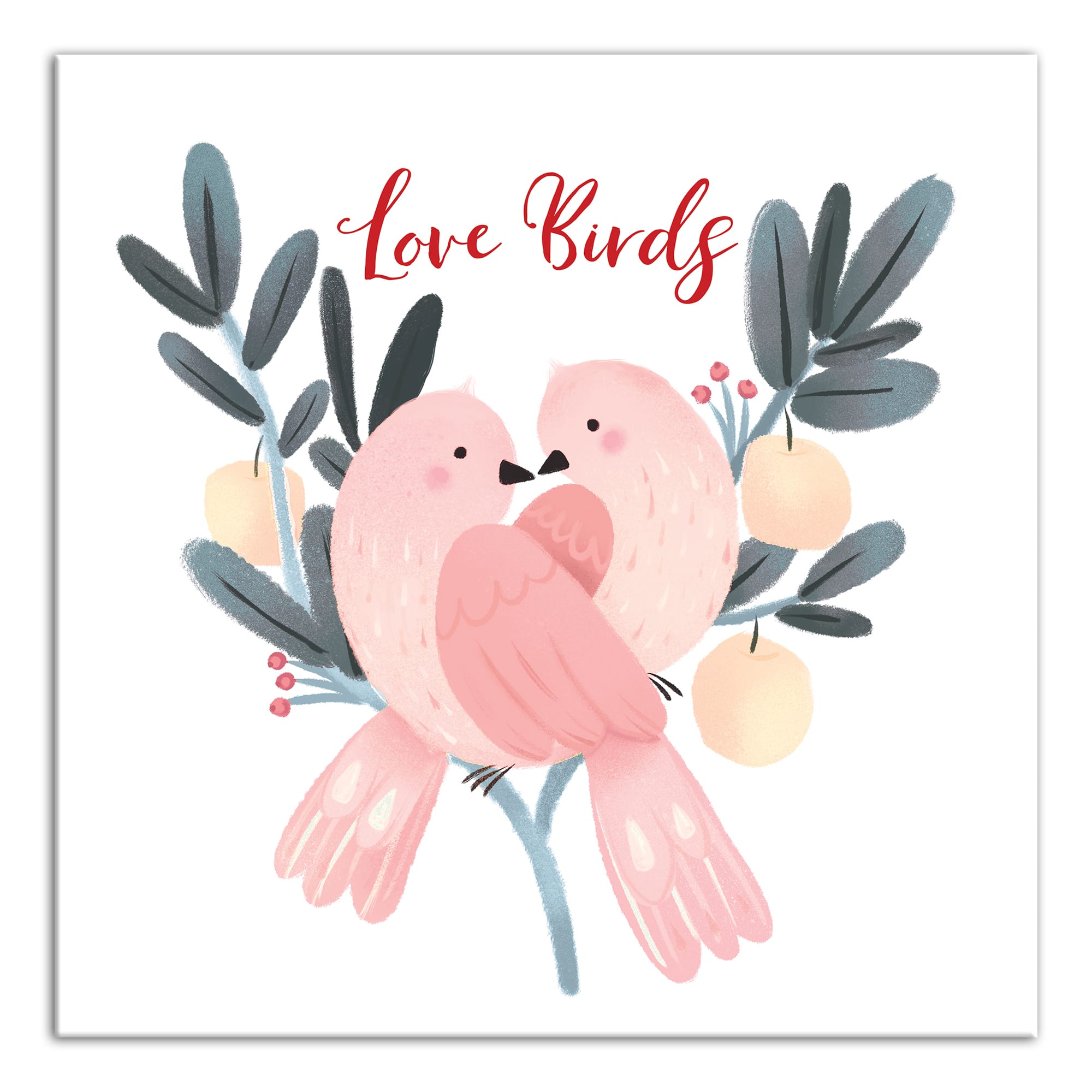 Love Birds Canvas Wall Art