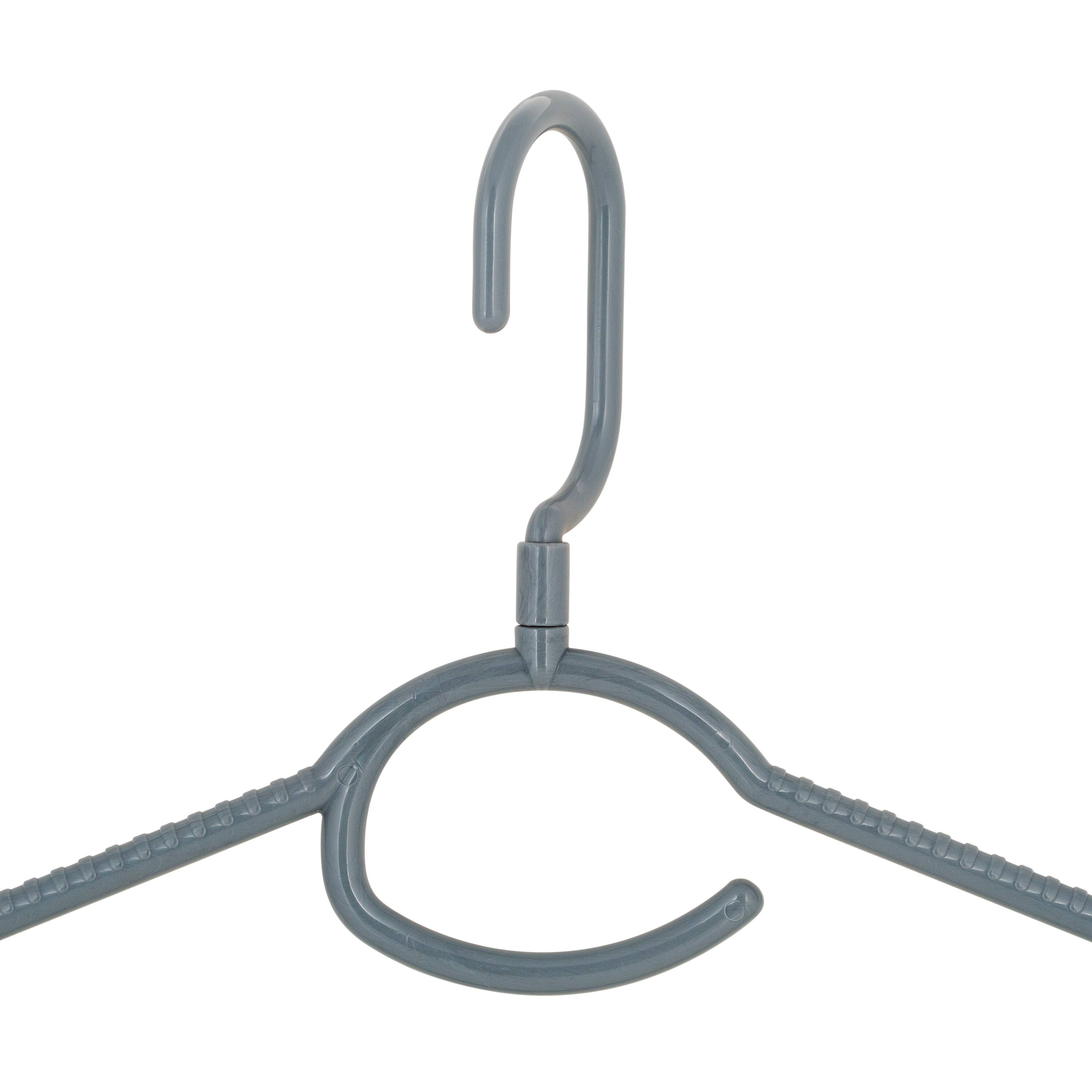 Woolite&#xAE; Gray Swivel Neck Hangers, 5ct.