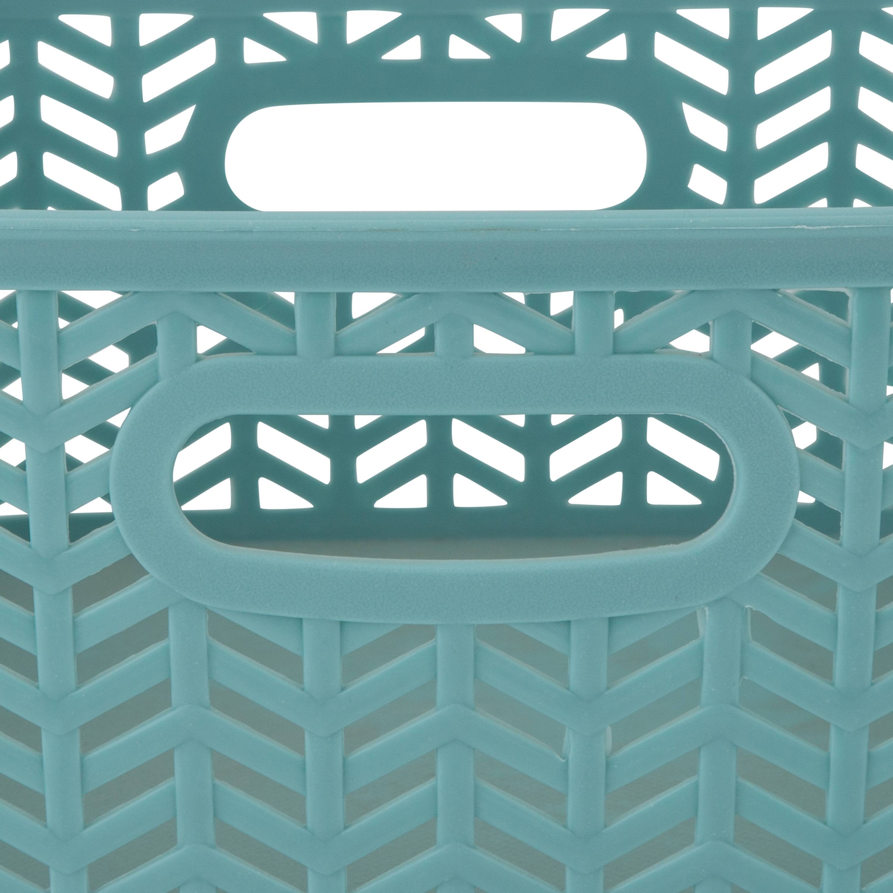 Simplify Small&#xA0;Herringbone Storage Basket, 3ct.