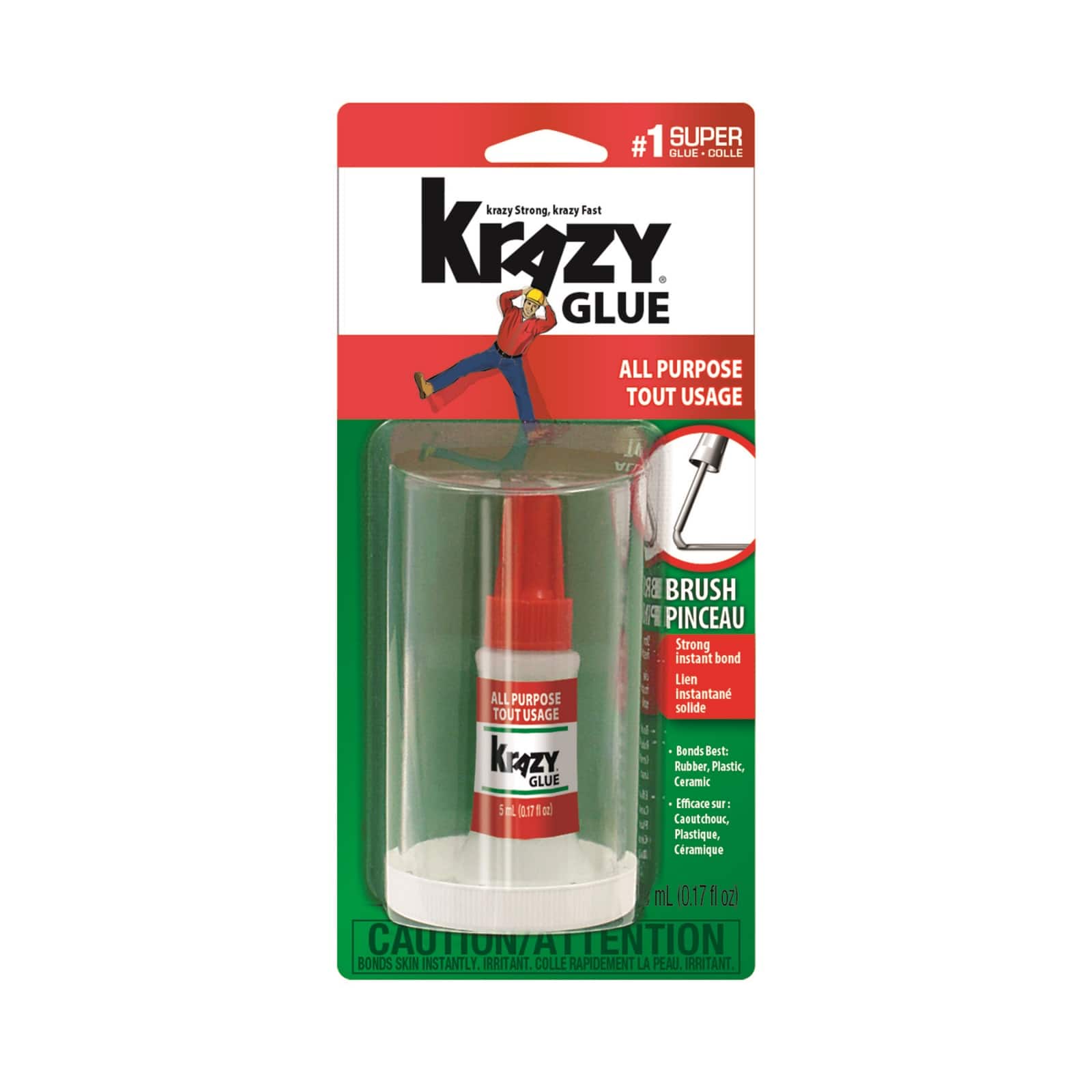Krazy Glue Super Glue, All Purpose - 0.141 oz