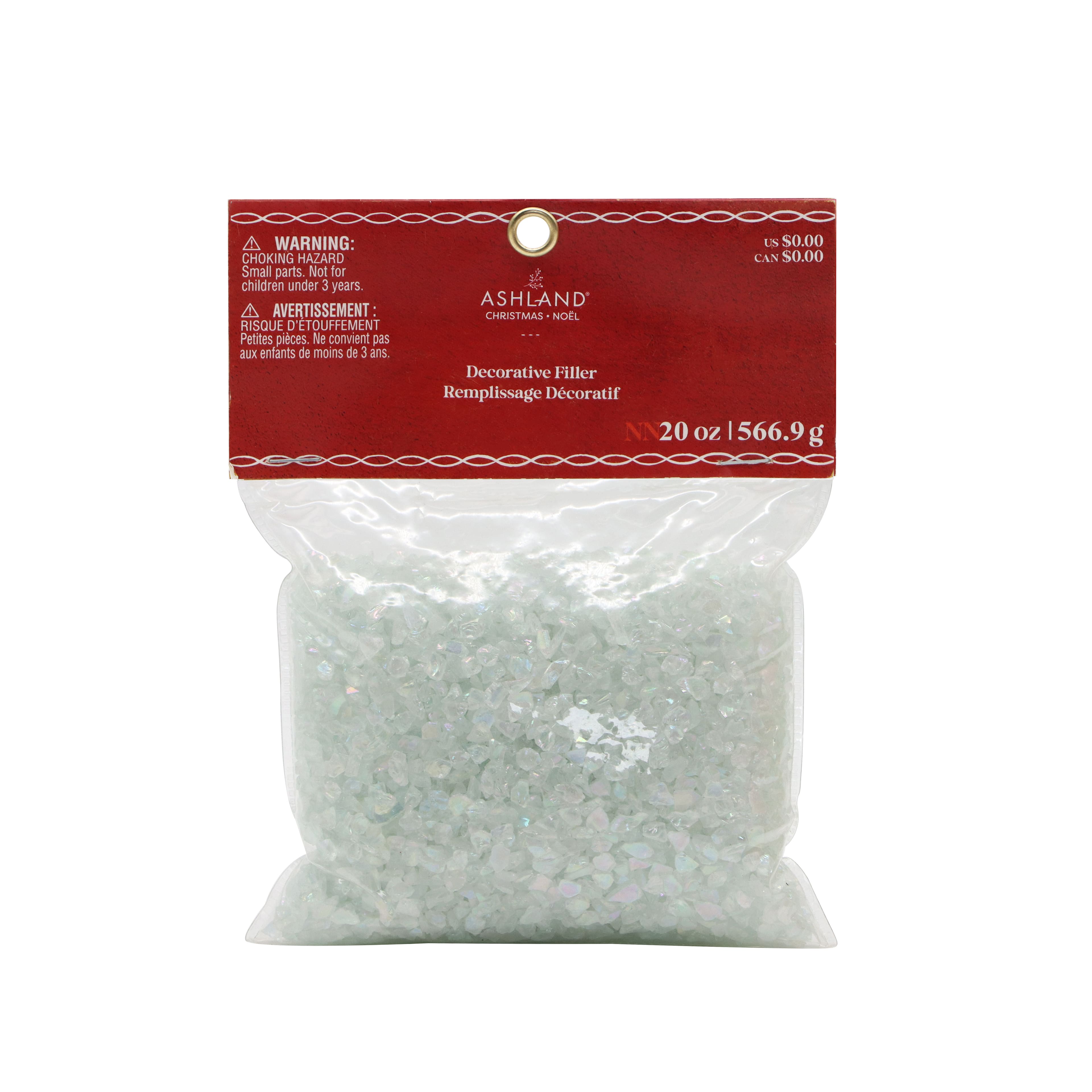 20oz. White Crushed Glass Decorative Filler by Ashland&#xAE;