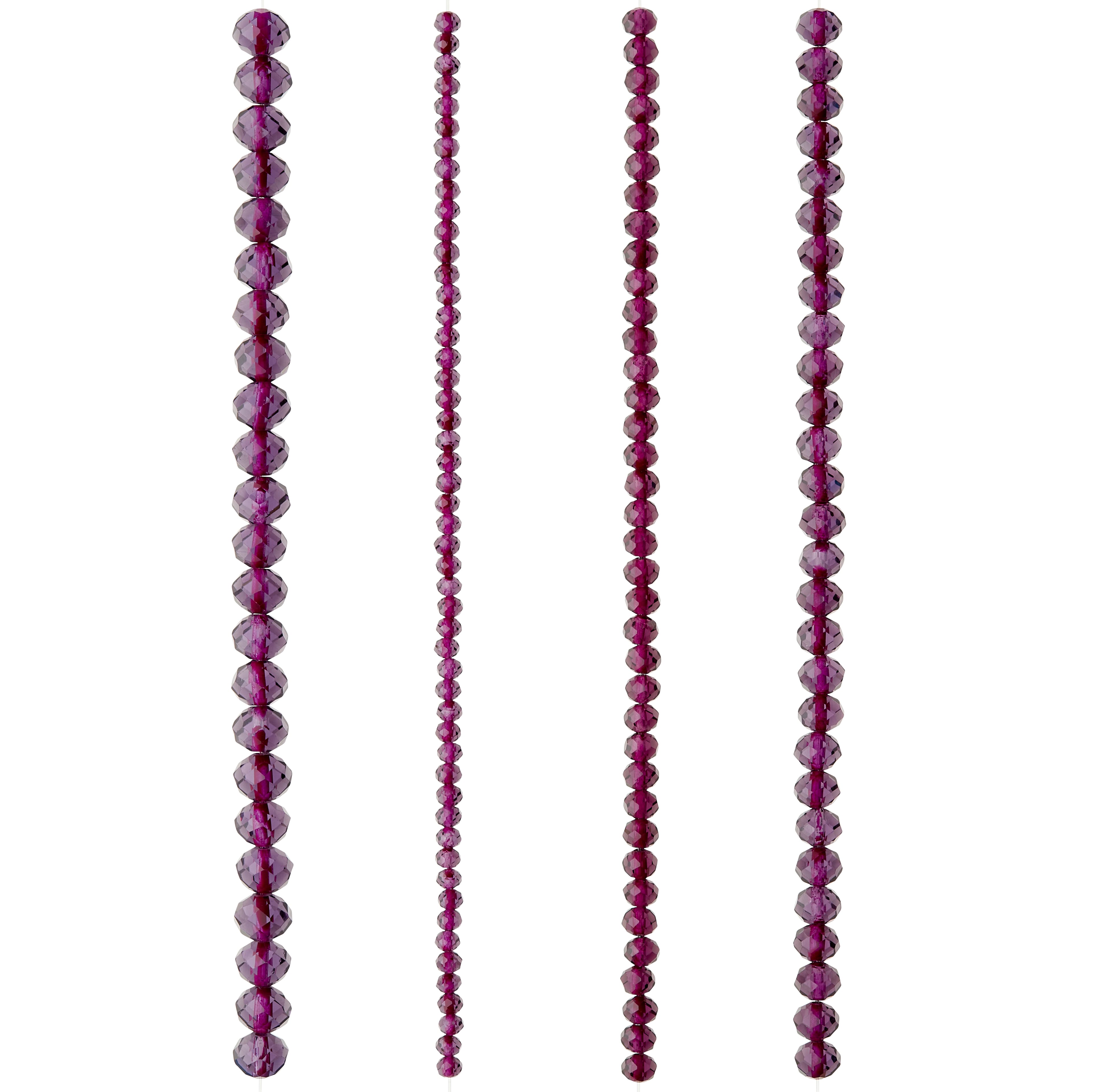 Purple Faceted Glass Round Beads by Bead Landing&#x2122;
