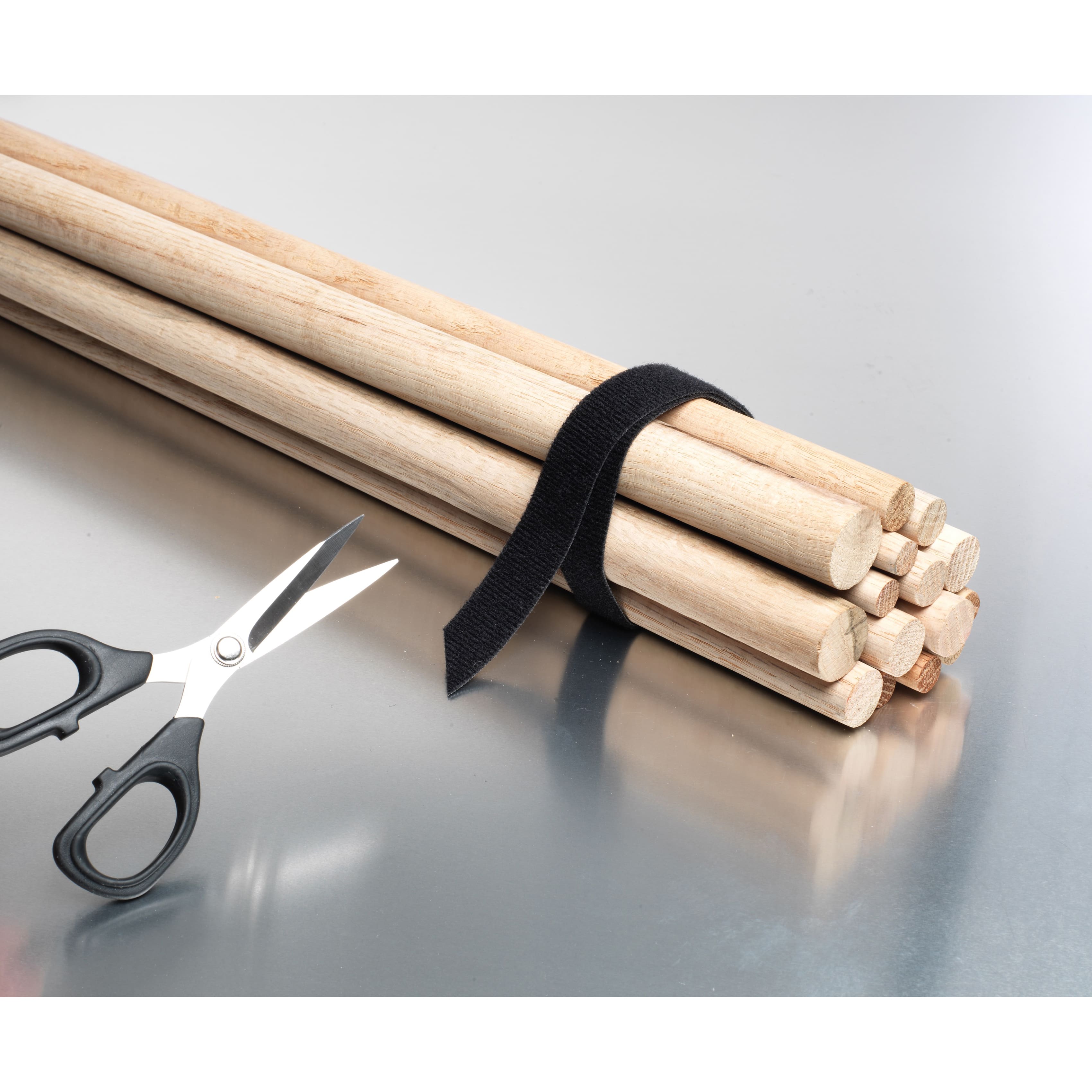 VELCRO® Brand ONE-WRAP® Black Roll, 12ft.