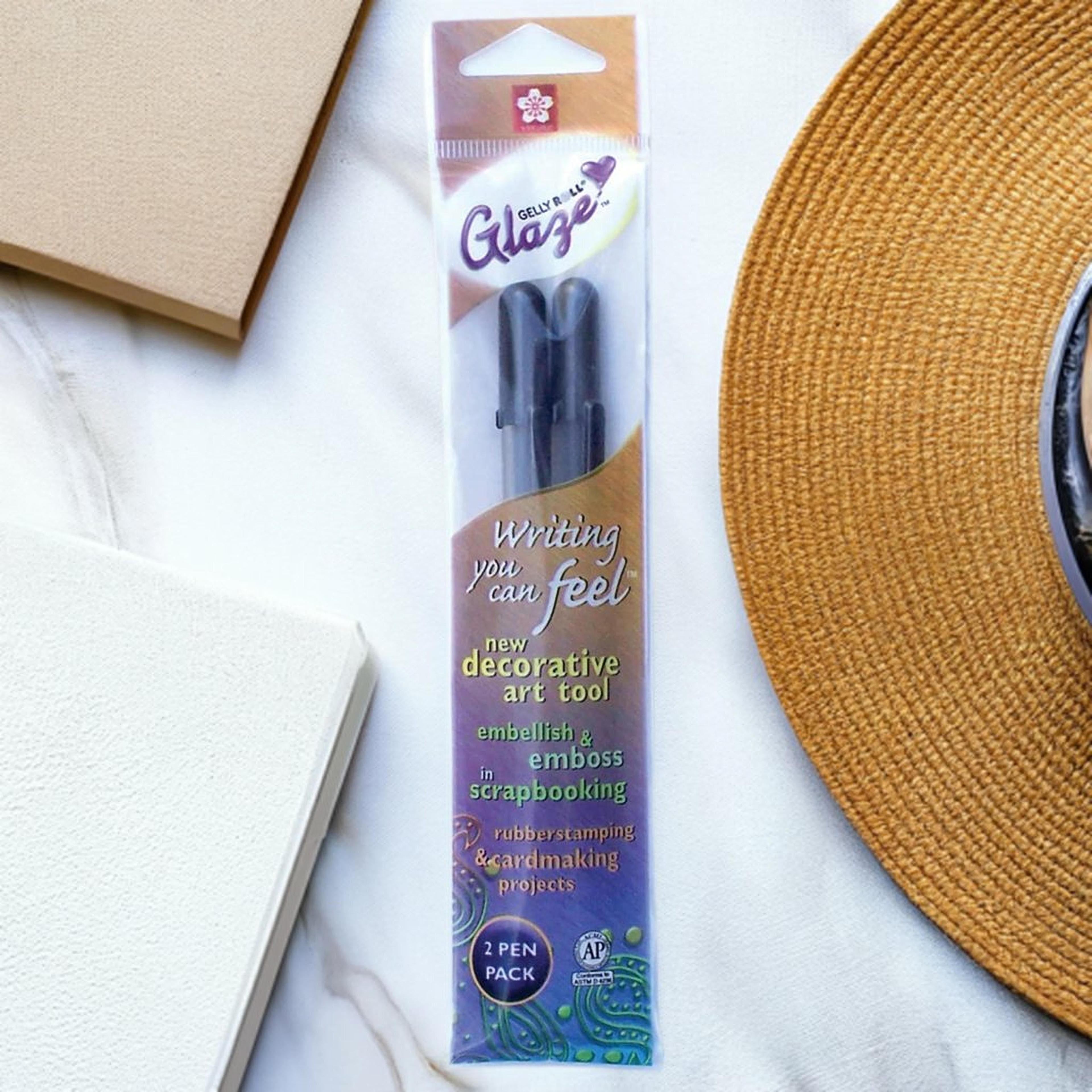 Sakura&#xAE; Glaze 3D Ink Black Gel Pens, 2ct.