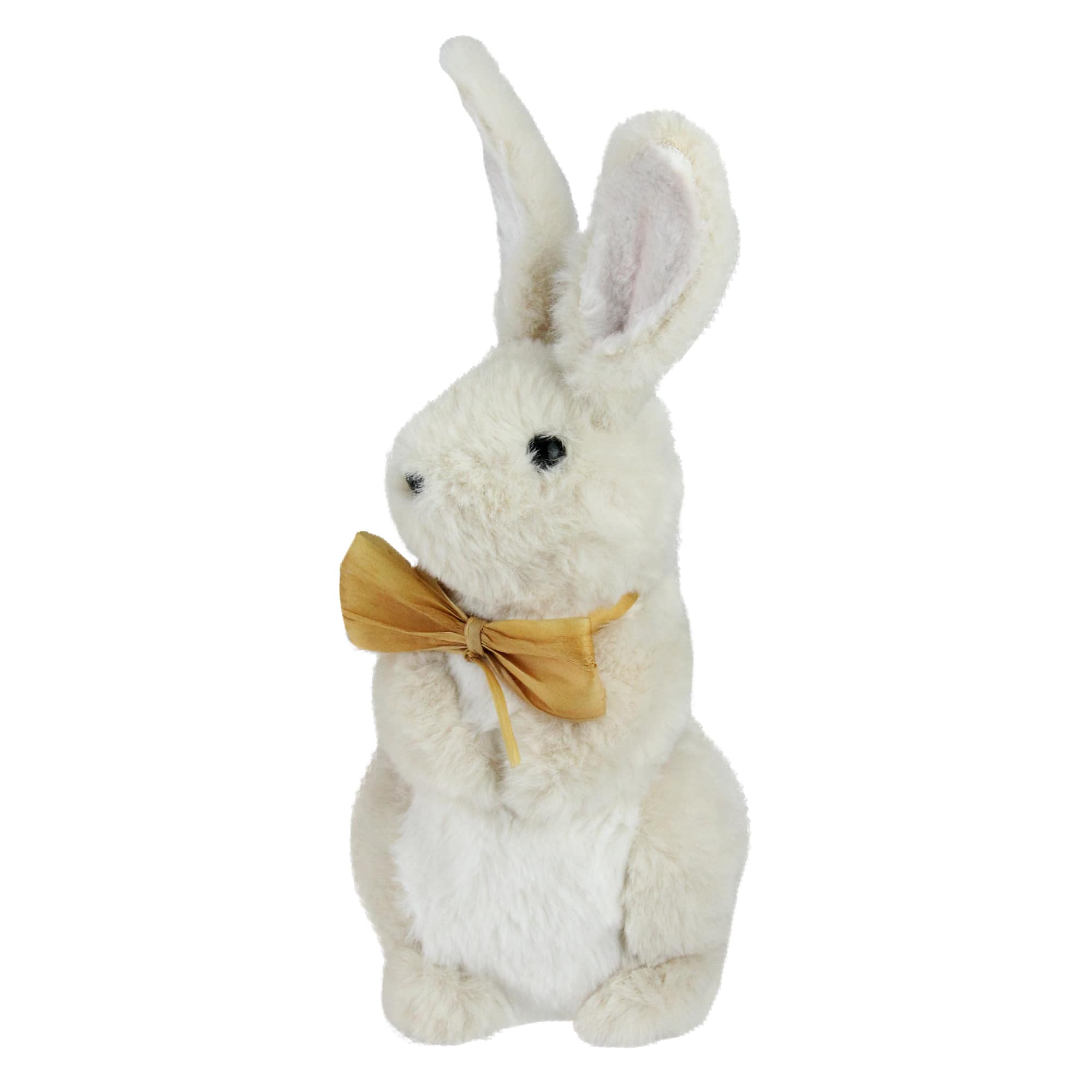 11" Beige Plush Standing Easter Bunny Boy Figure