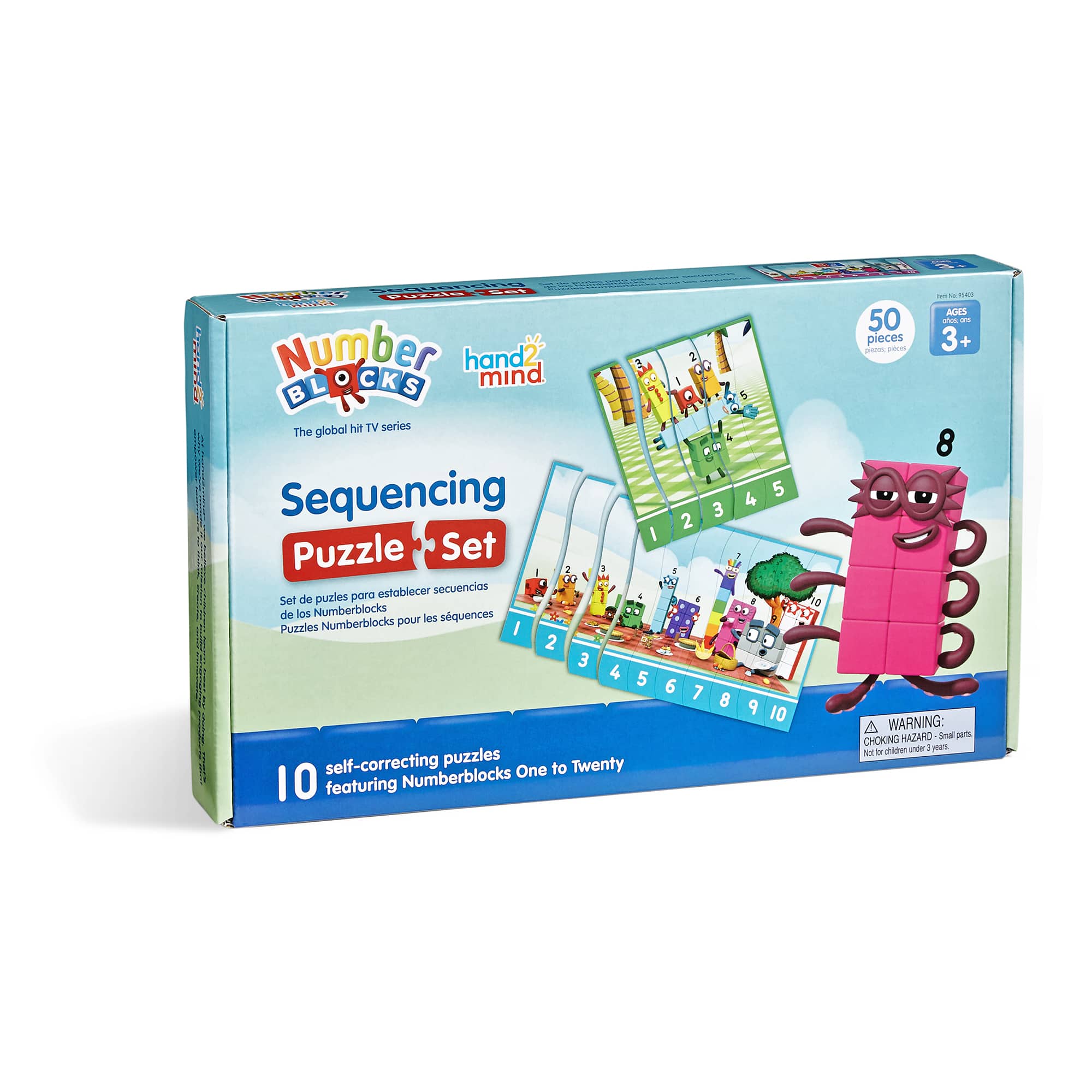 hand2mind Numberblocks® Simple Cut Sequencing Puzzle Set