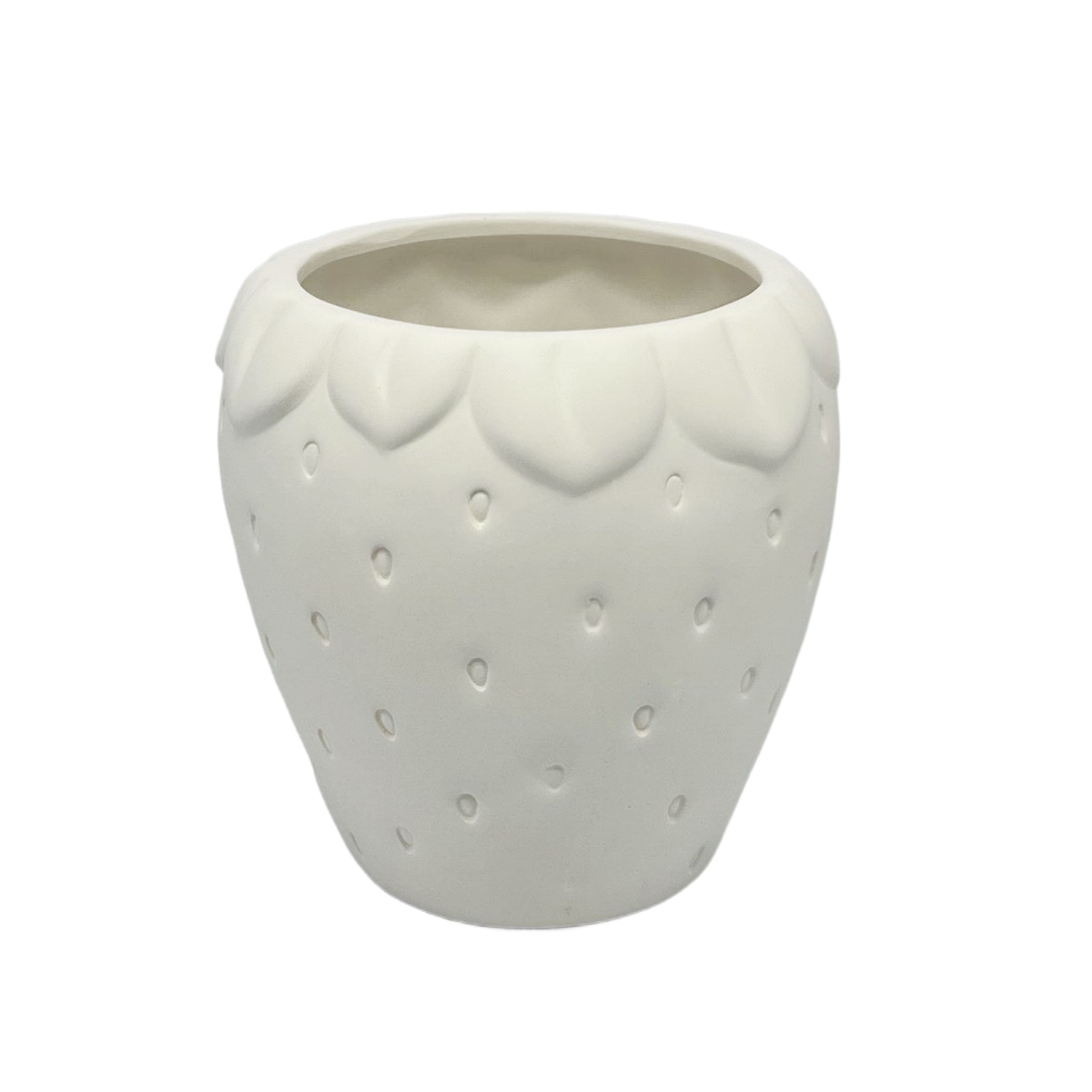 6&#x22; Strawberry-Shaped DIY Ceramic Vase by Make Market&#xAE;