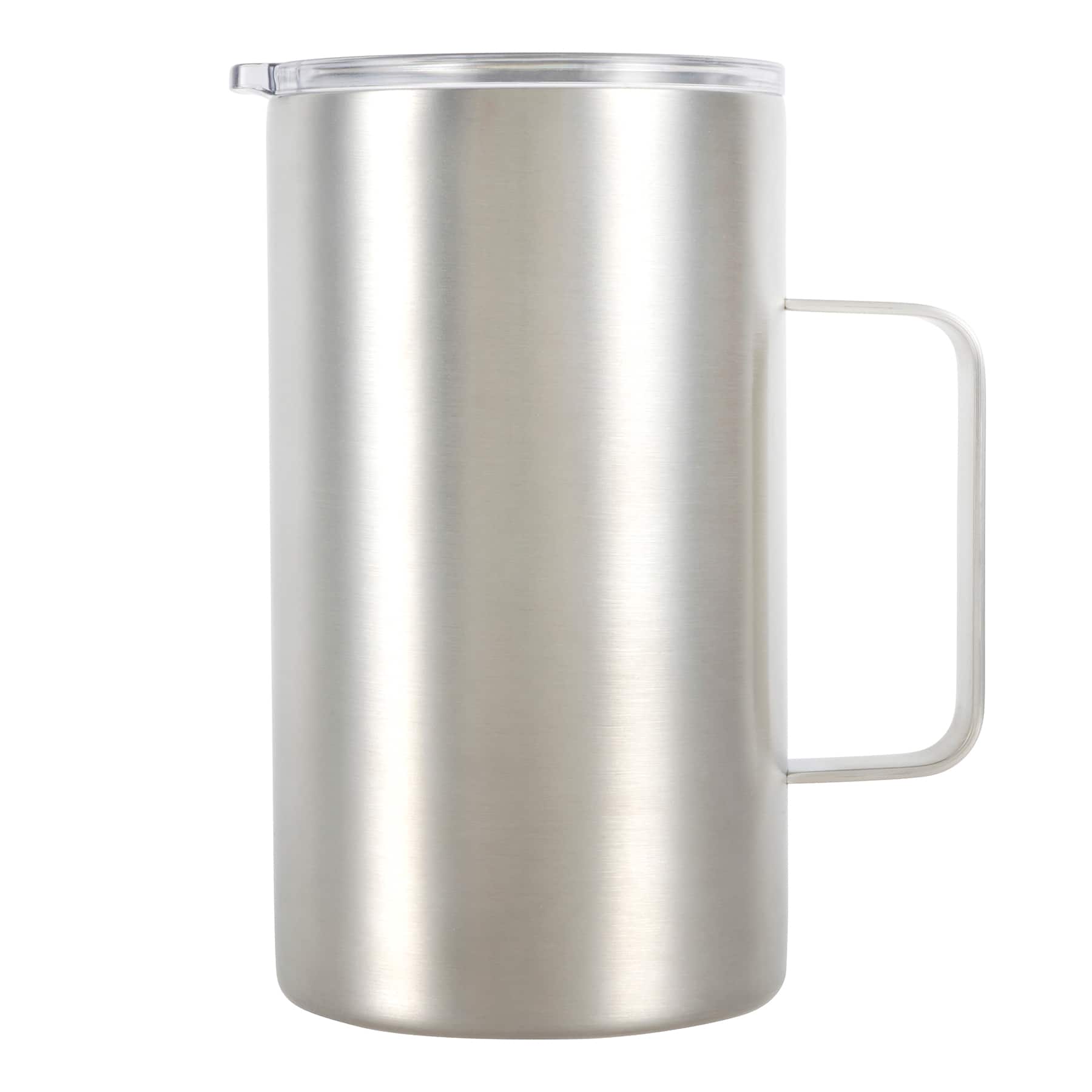 Celebrate It 15 Ounce White Stainless Steel Coffee Mug - Each