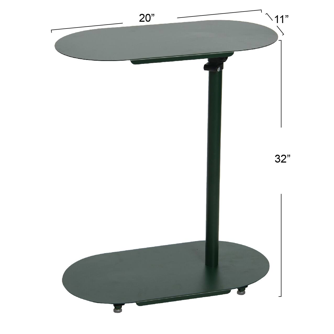 Hello Honey&#xAE; Modern Adjustable C-Shaped End Table