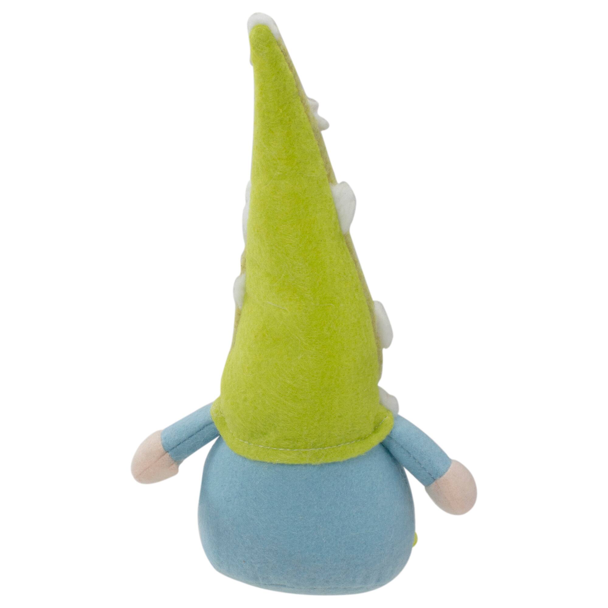 8.5" Green & Blue Gnome with Polka Dot Hat Figure